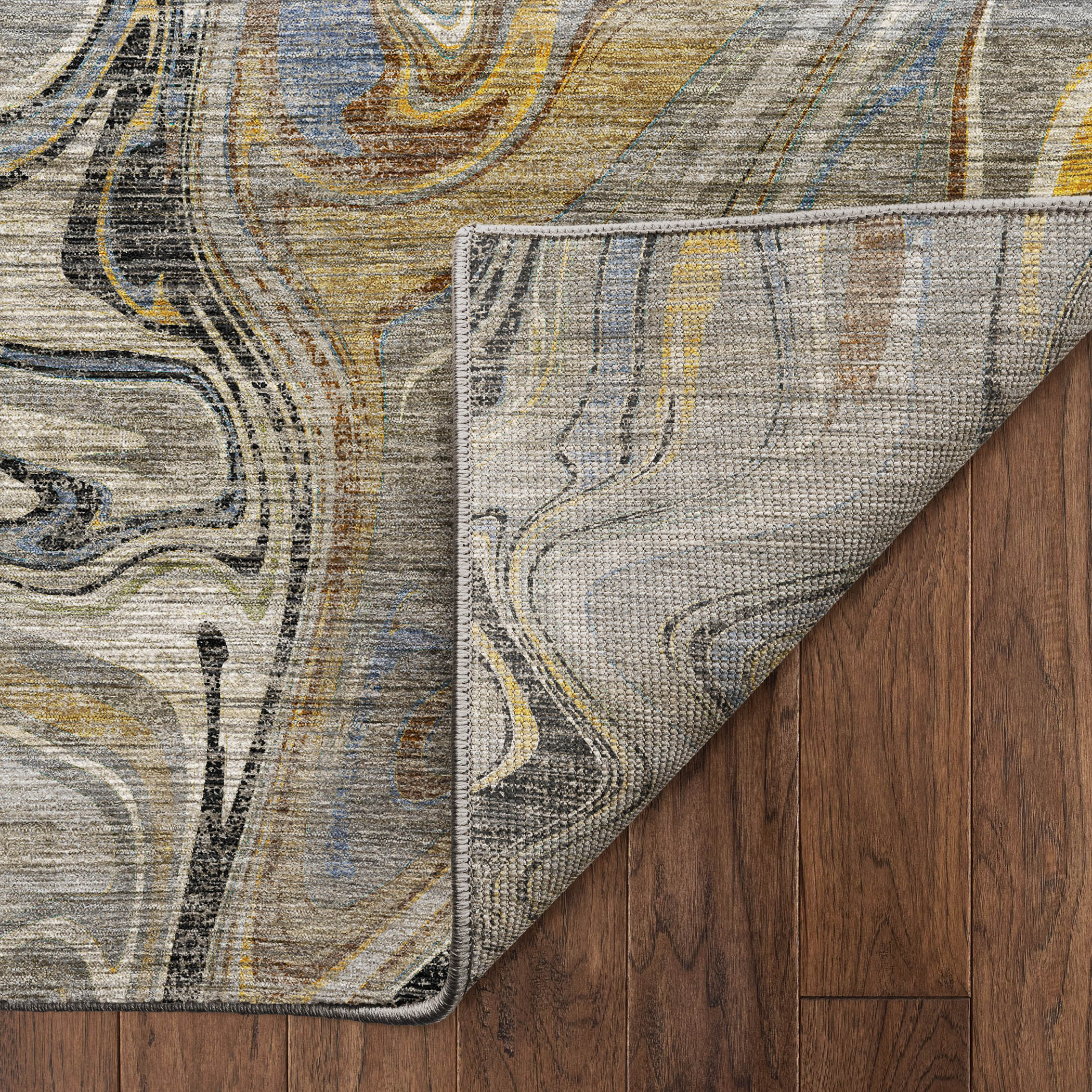 Dalyn Nexus NX6 Gray Area Rug Back