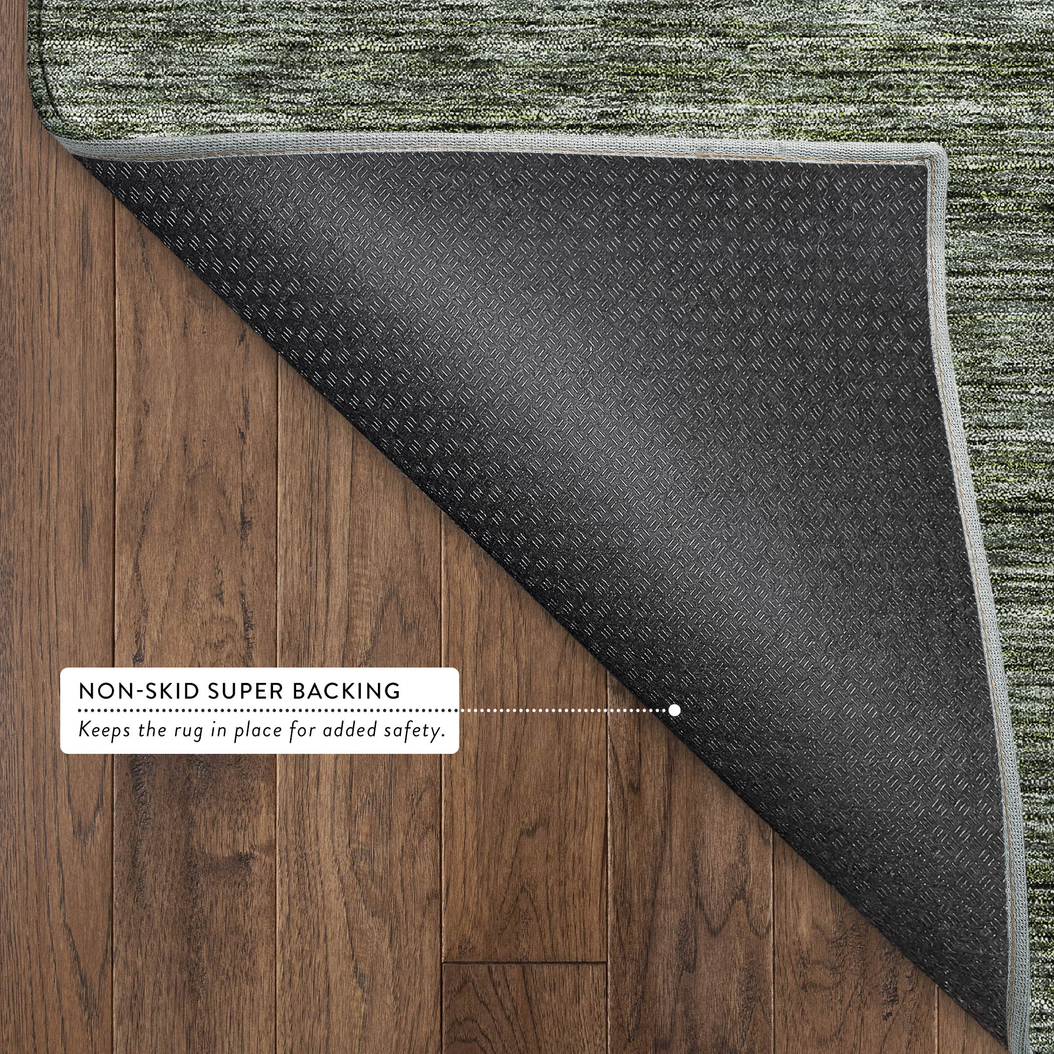 Dalyn Soft Essentials SE1 Basil Area Rug Back