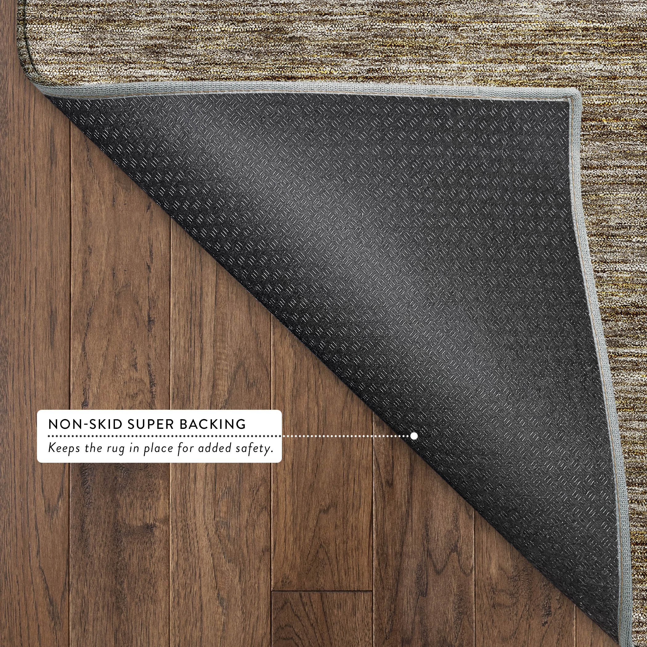 Dalyn Soft Essentials SE1 Brown Area Rug Back