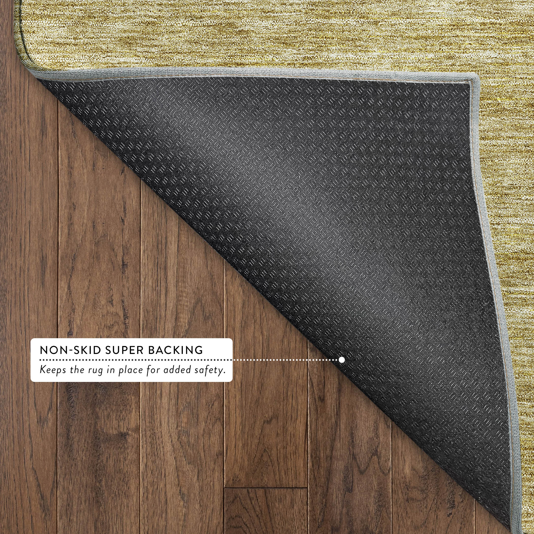 Dalyn Soft Essentials SE1 Gold Area Rug Back