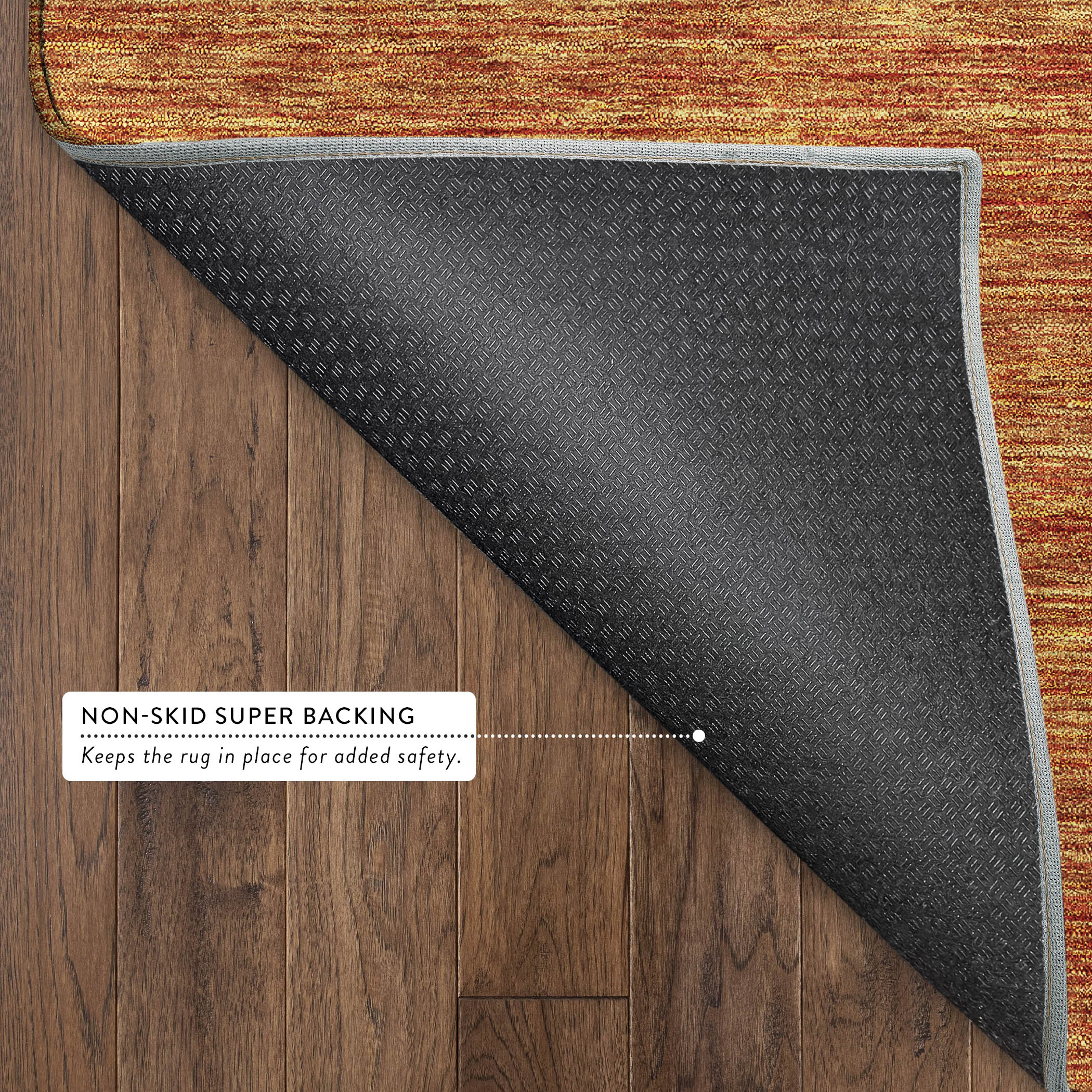 Dalyn Soft Essentials SE1 Orange Area Rug Back