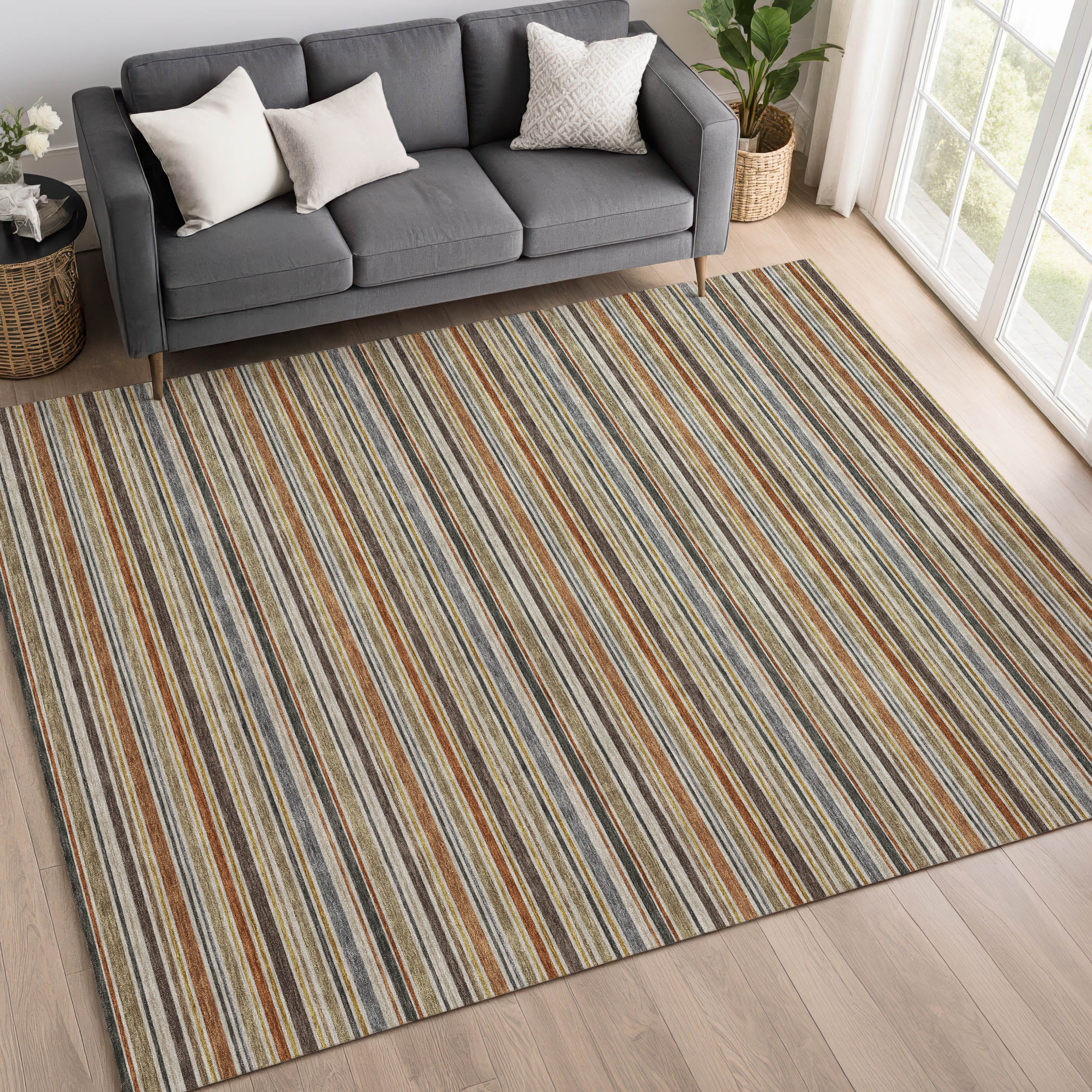 Dalyn Soft Essentials SE2 Earth Area Rug Room Scene