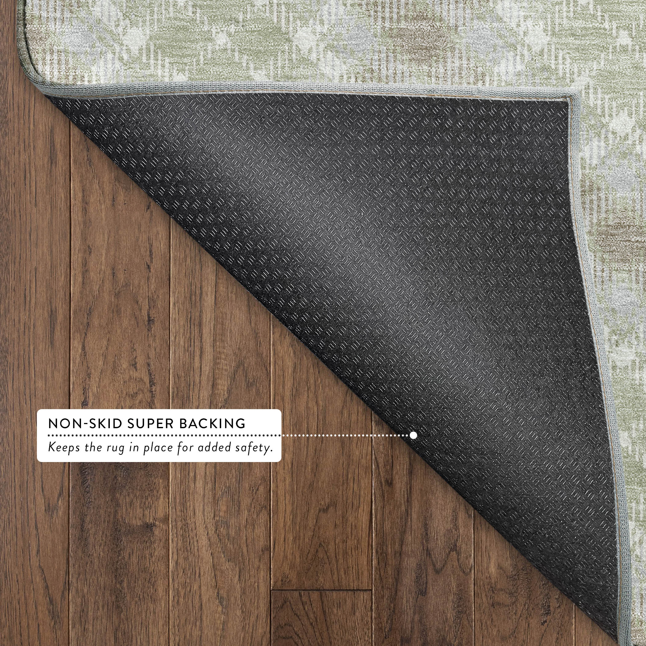 Dalyn Soft Essentials SE3 Celery Area Rug Back