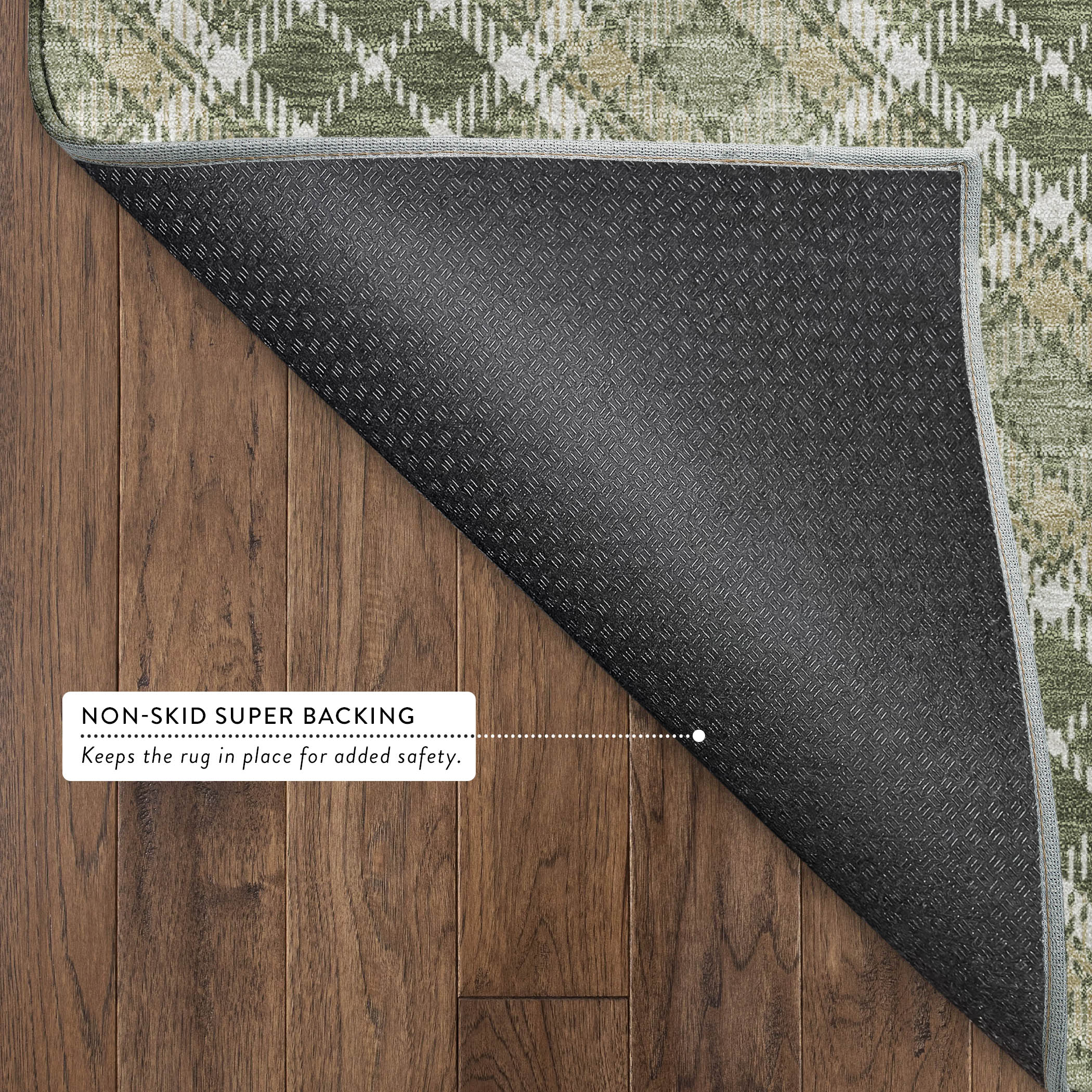 Dalyn Soft Essentials SE3 Olive Area Rug Back