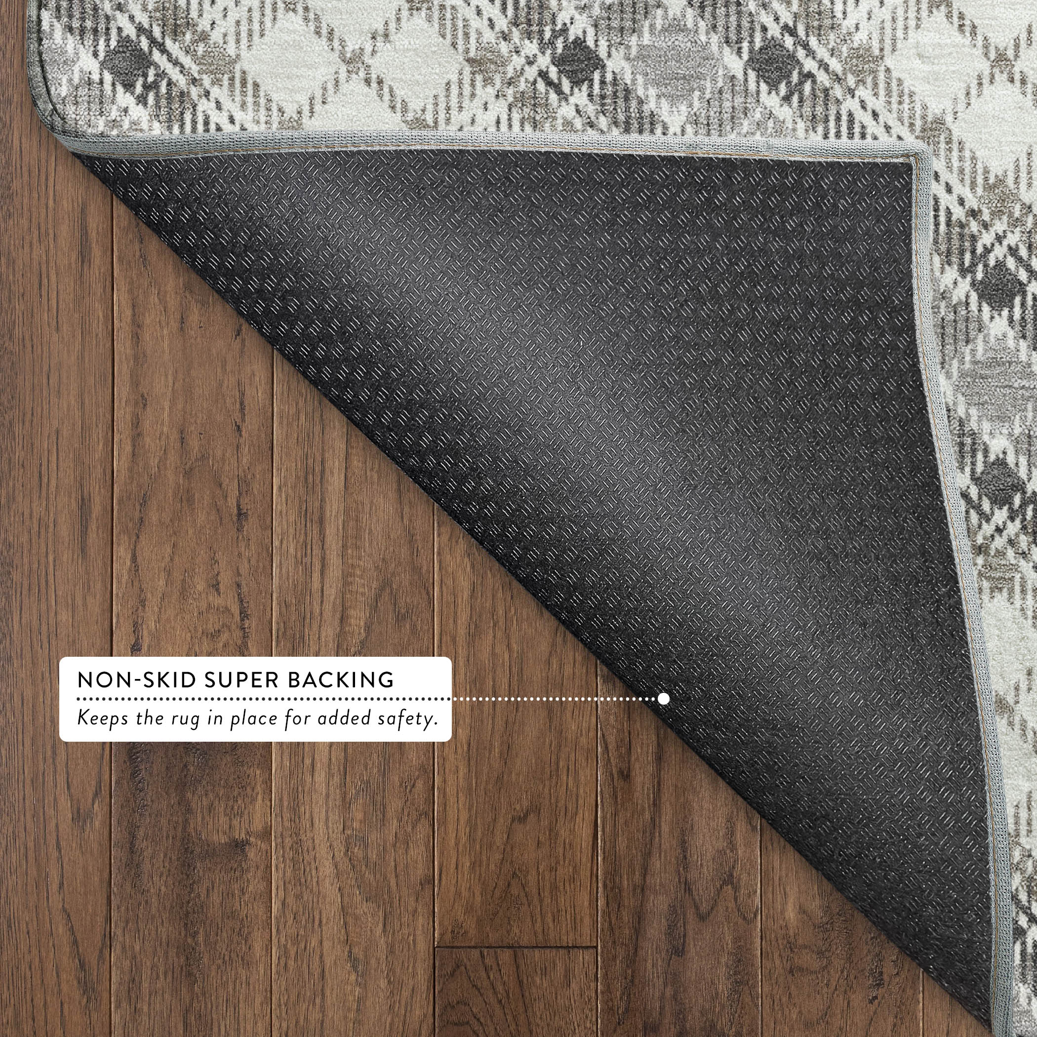 Dalyn Soft Essentials SE3 Putty Area Rug Back