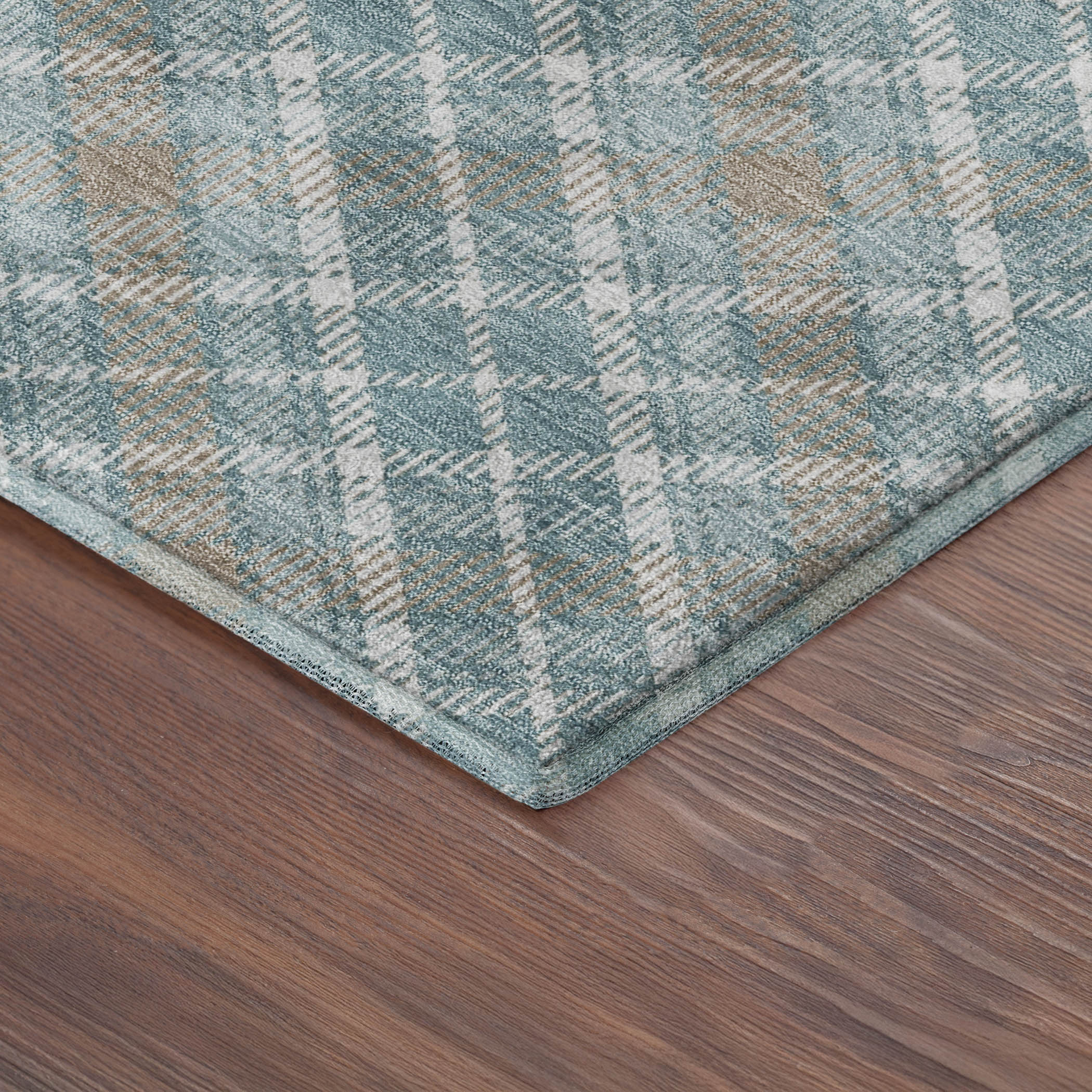 Dalyn Soft Essentials SE3 Teal Area Rug Corner