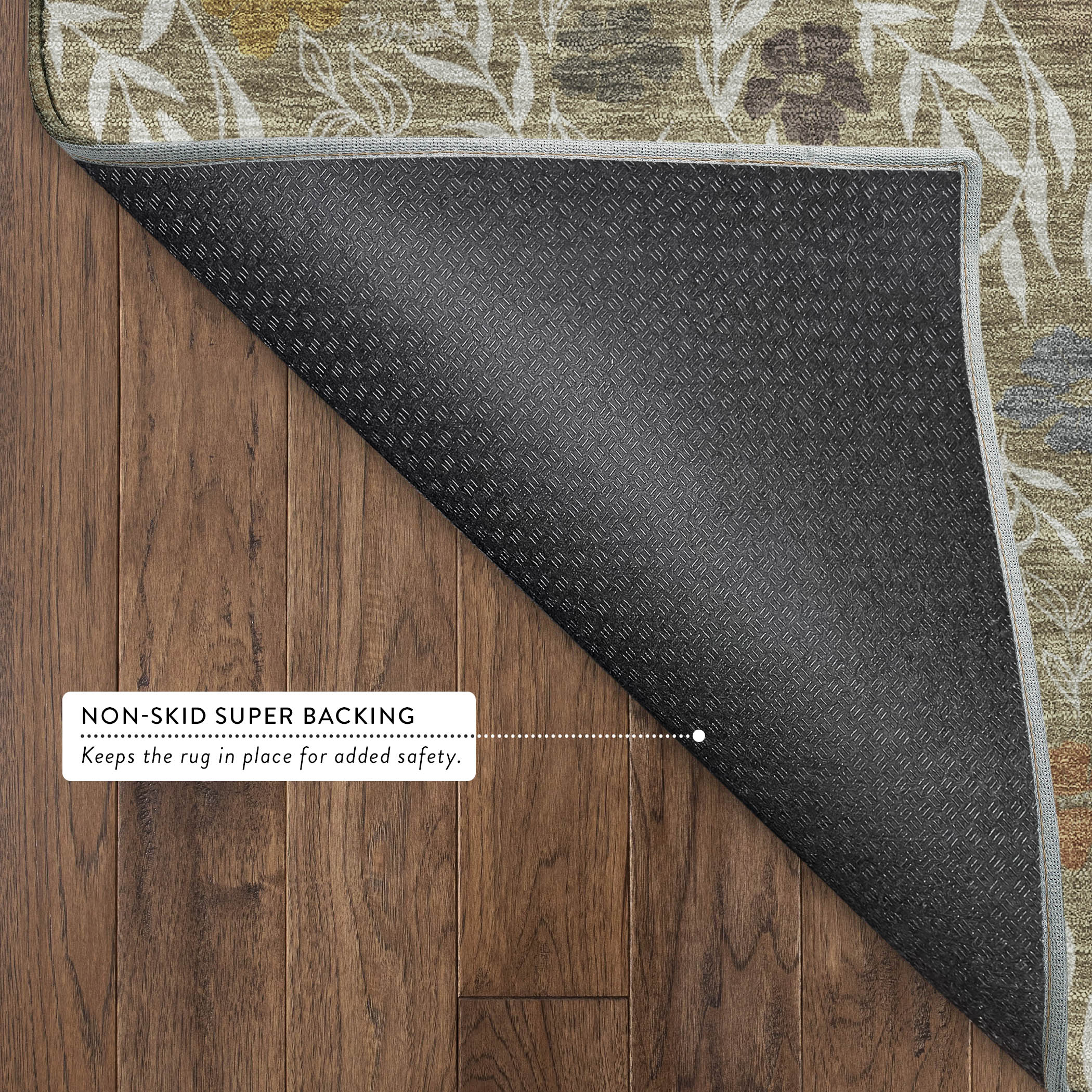 Dalyn Soft Essentials SE4 Coffee Area Rug Back