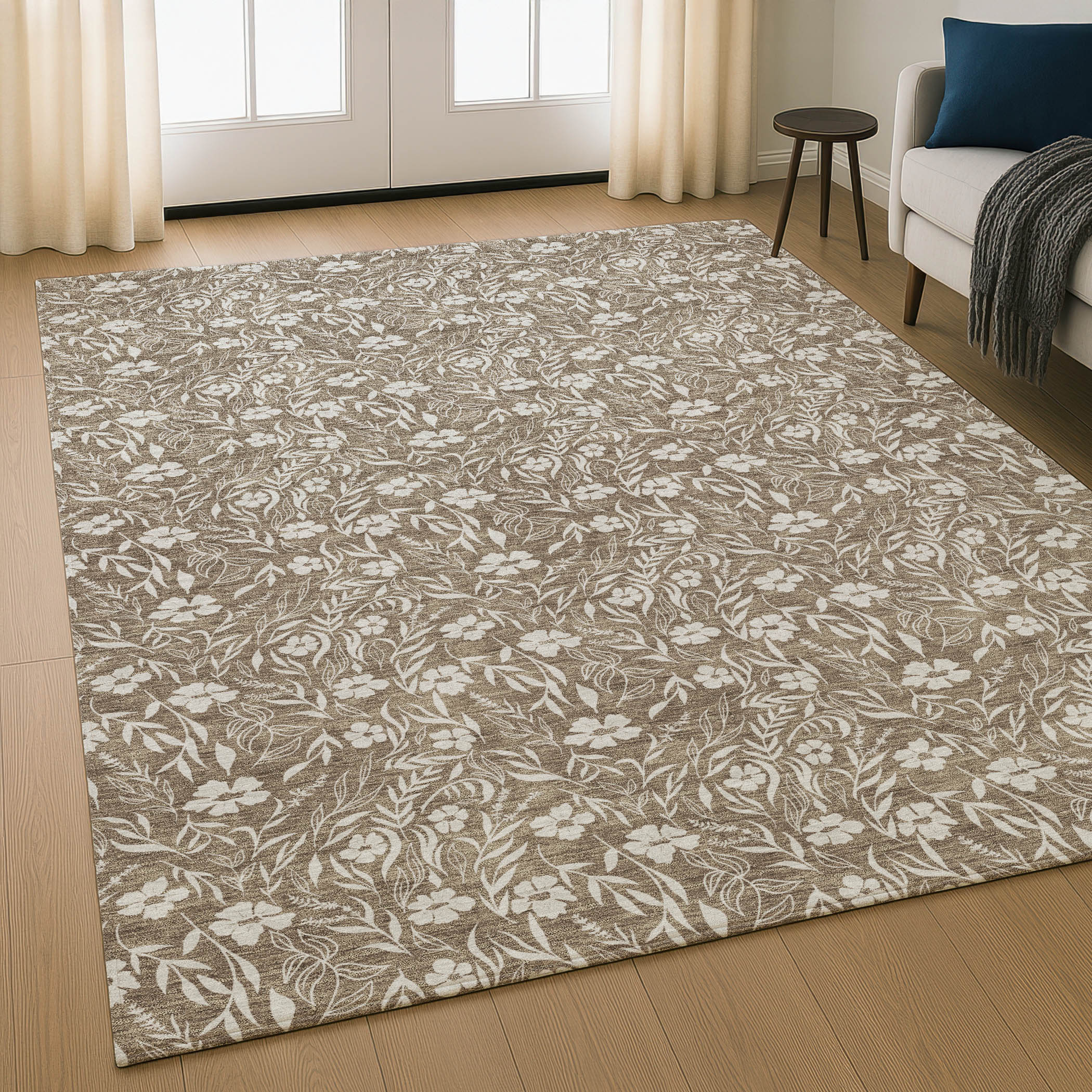 Dalyn Soft Essentials SE4 Mocha Area Rug Room Scene