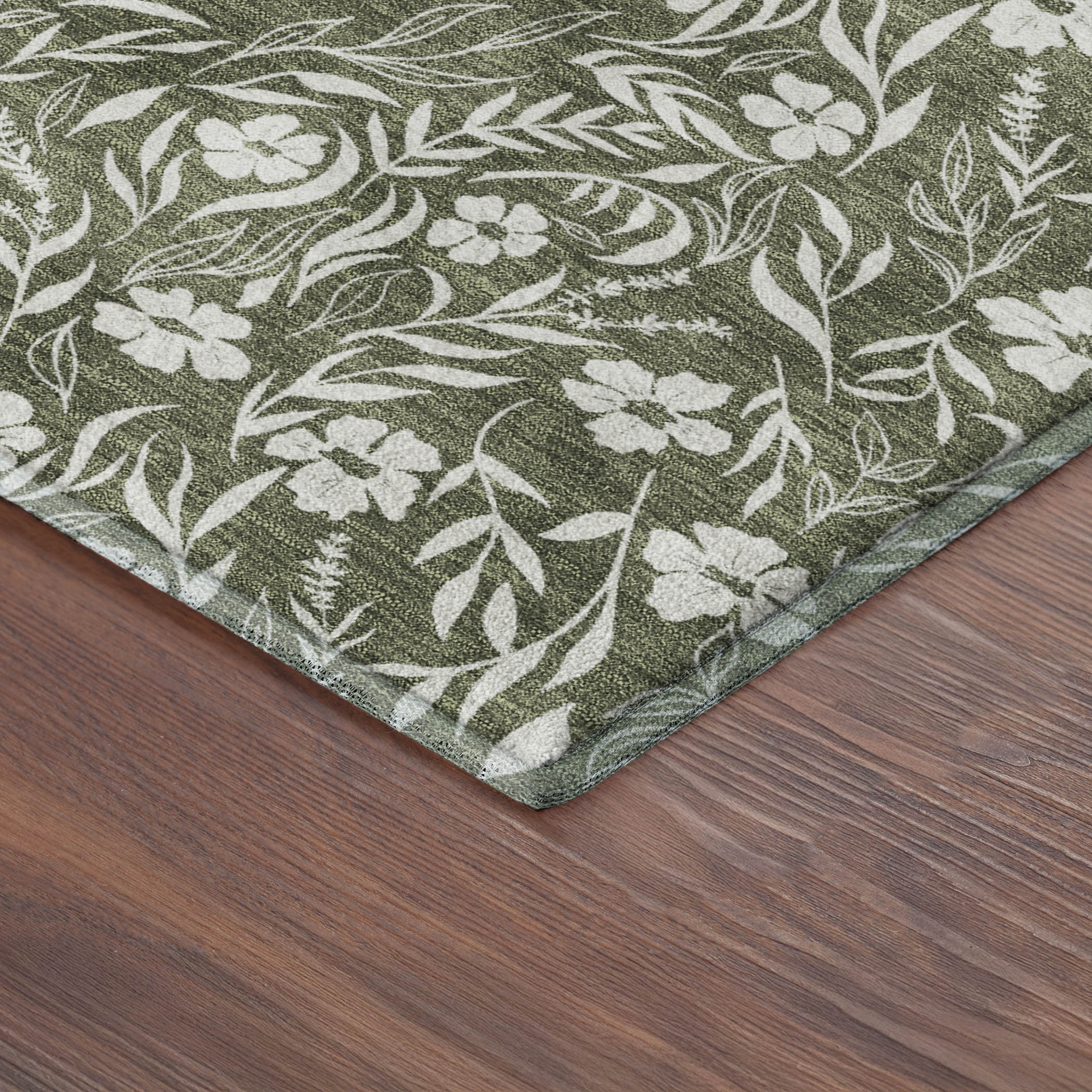 Dalyn Soft Essentials SE4 Olive Area Rug Corner