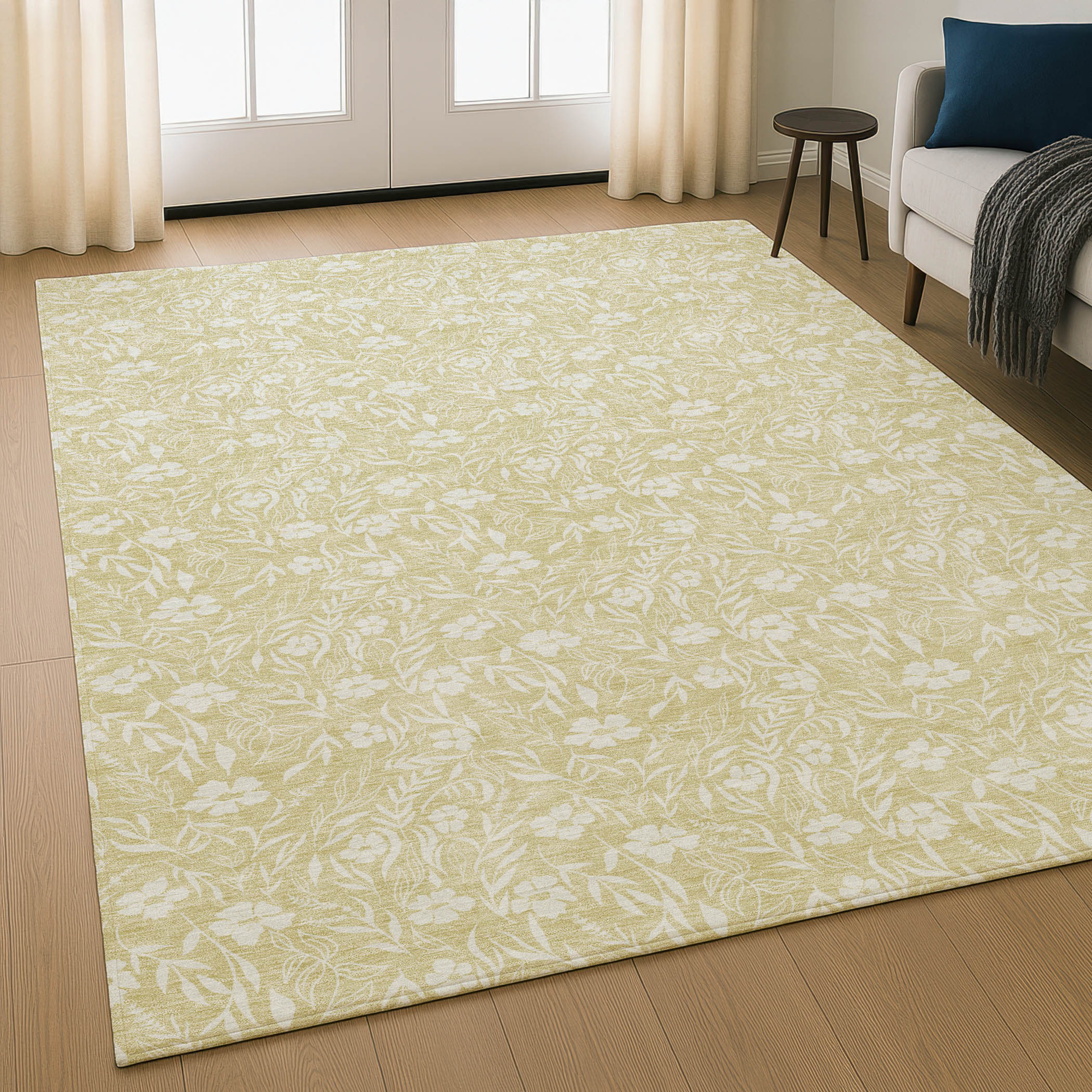 Dalyn Soft Essentials SE4 Wheat Area Rug Room Scene
