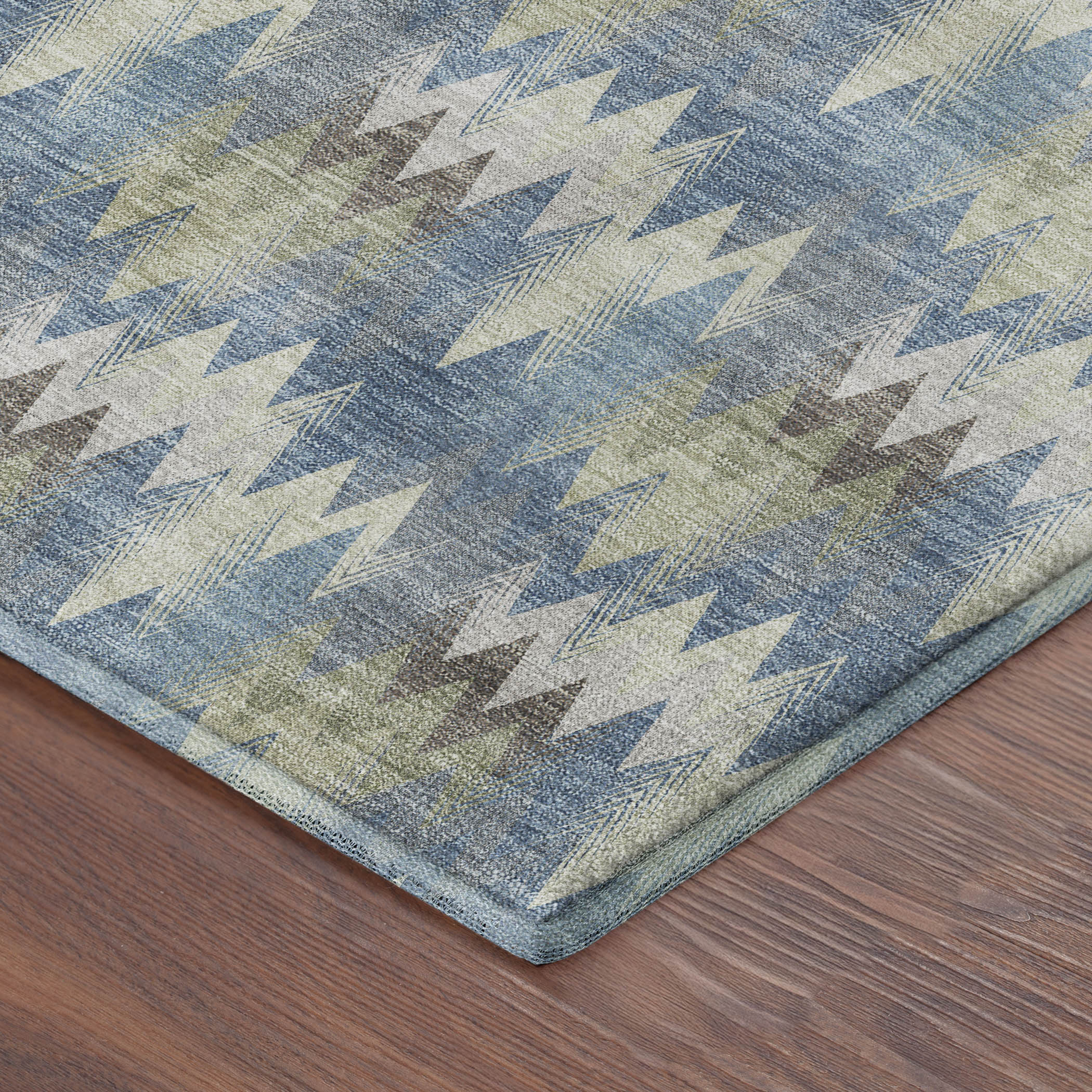 Dalyn Soft Essentials SE5 Blue Area Rug Corner