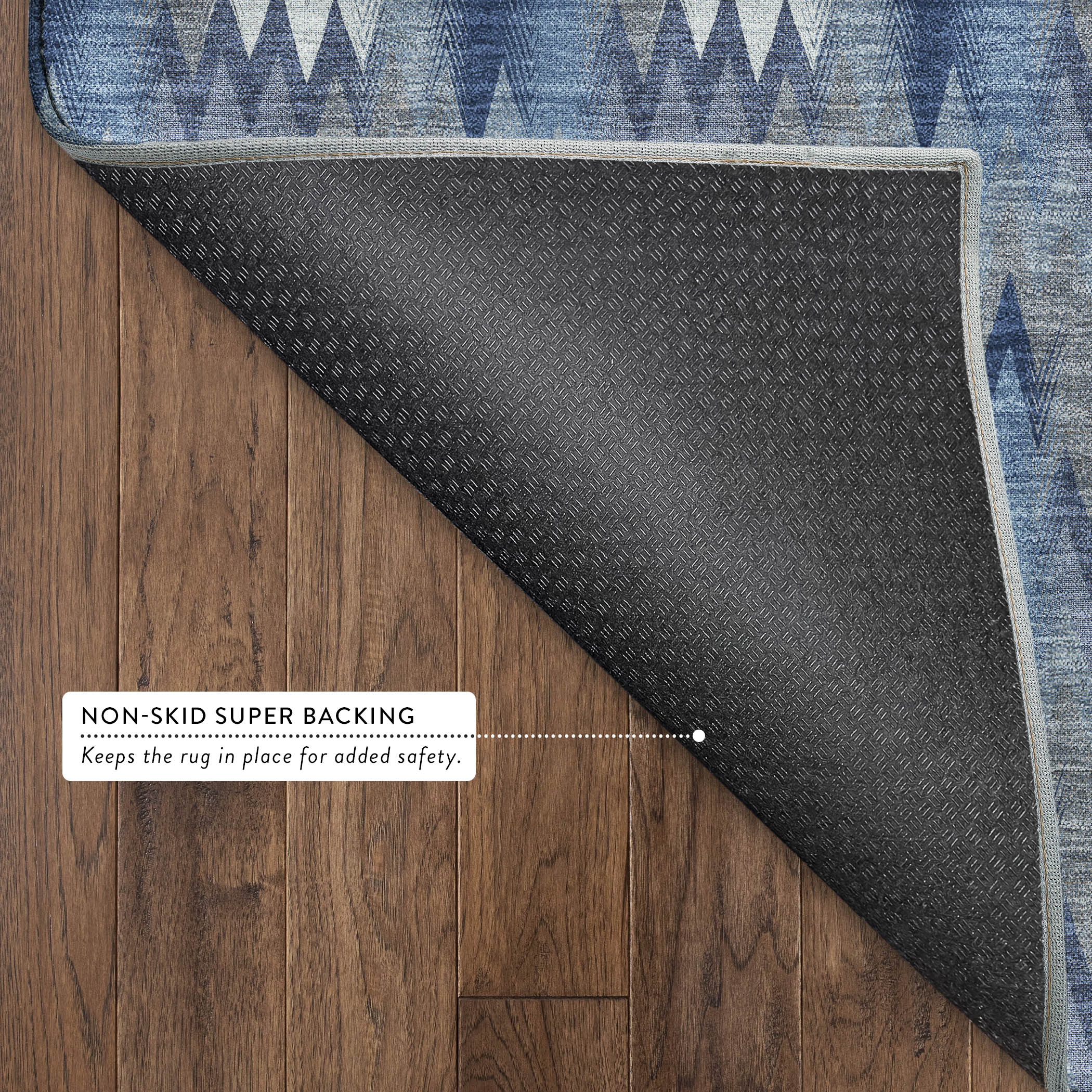 Dalyn Soft Essentials SE5 Denim Area Rug Back