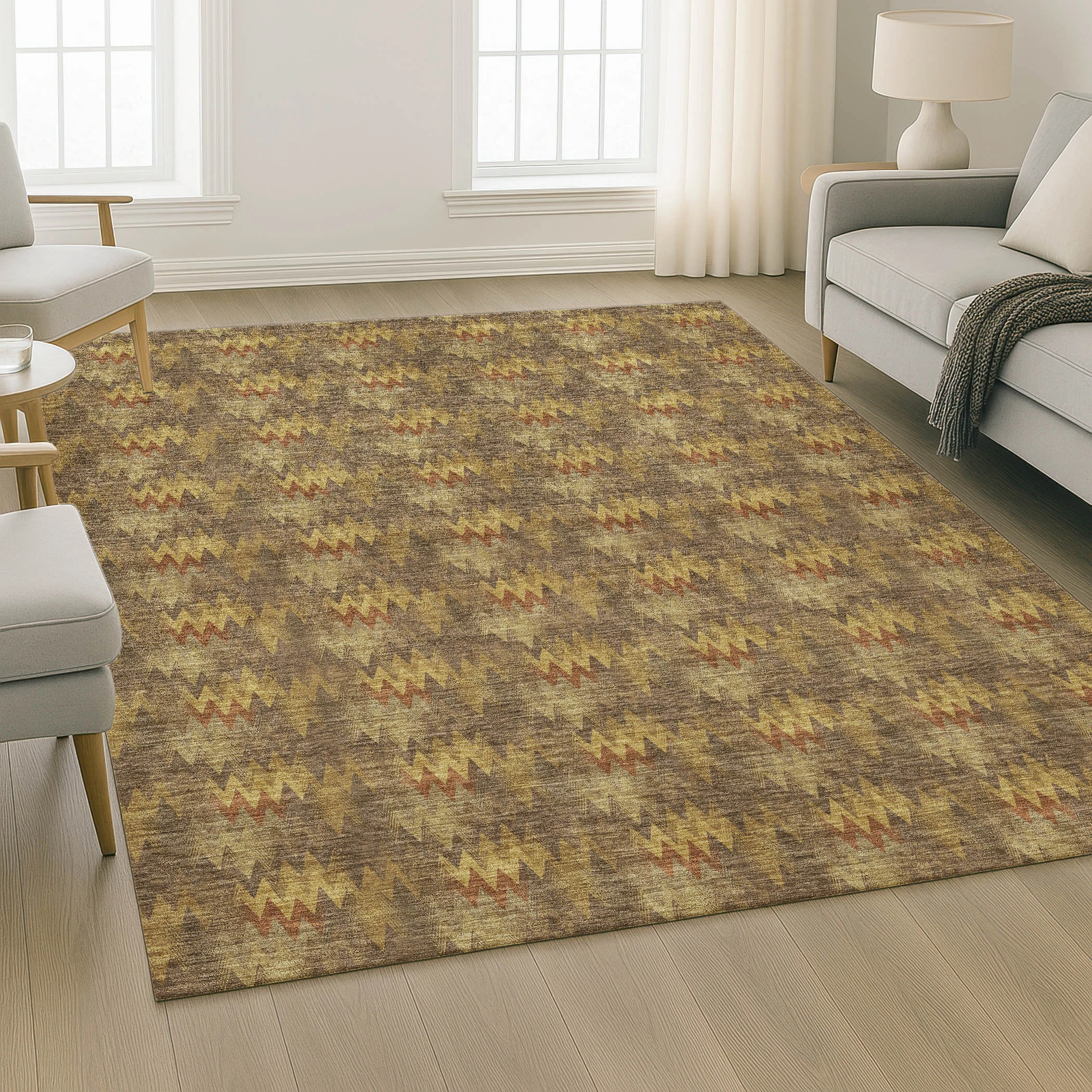 Dalyn Soft Essentials SE5 Earth Area Rug Room Scene