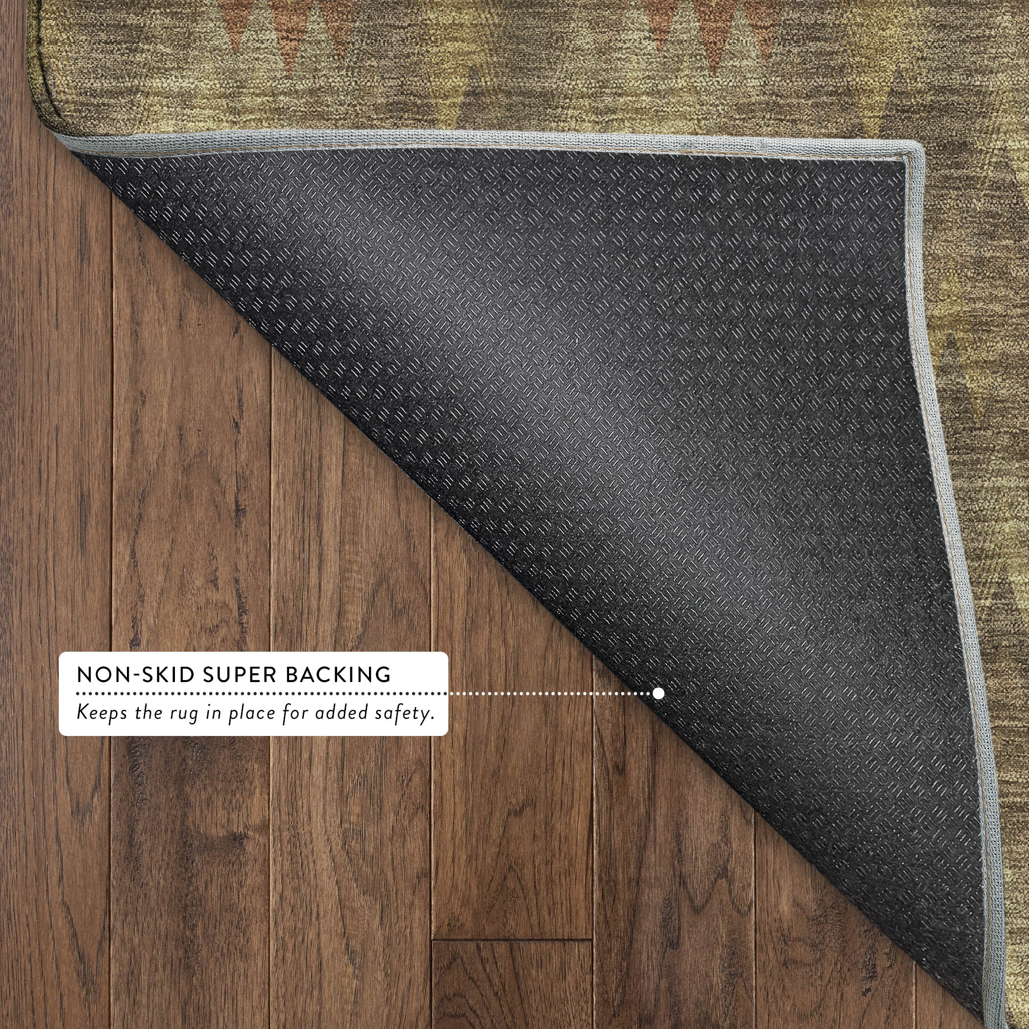 Dalyn Soft Essentials SE5 Earth Area Rug Back