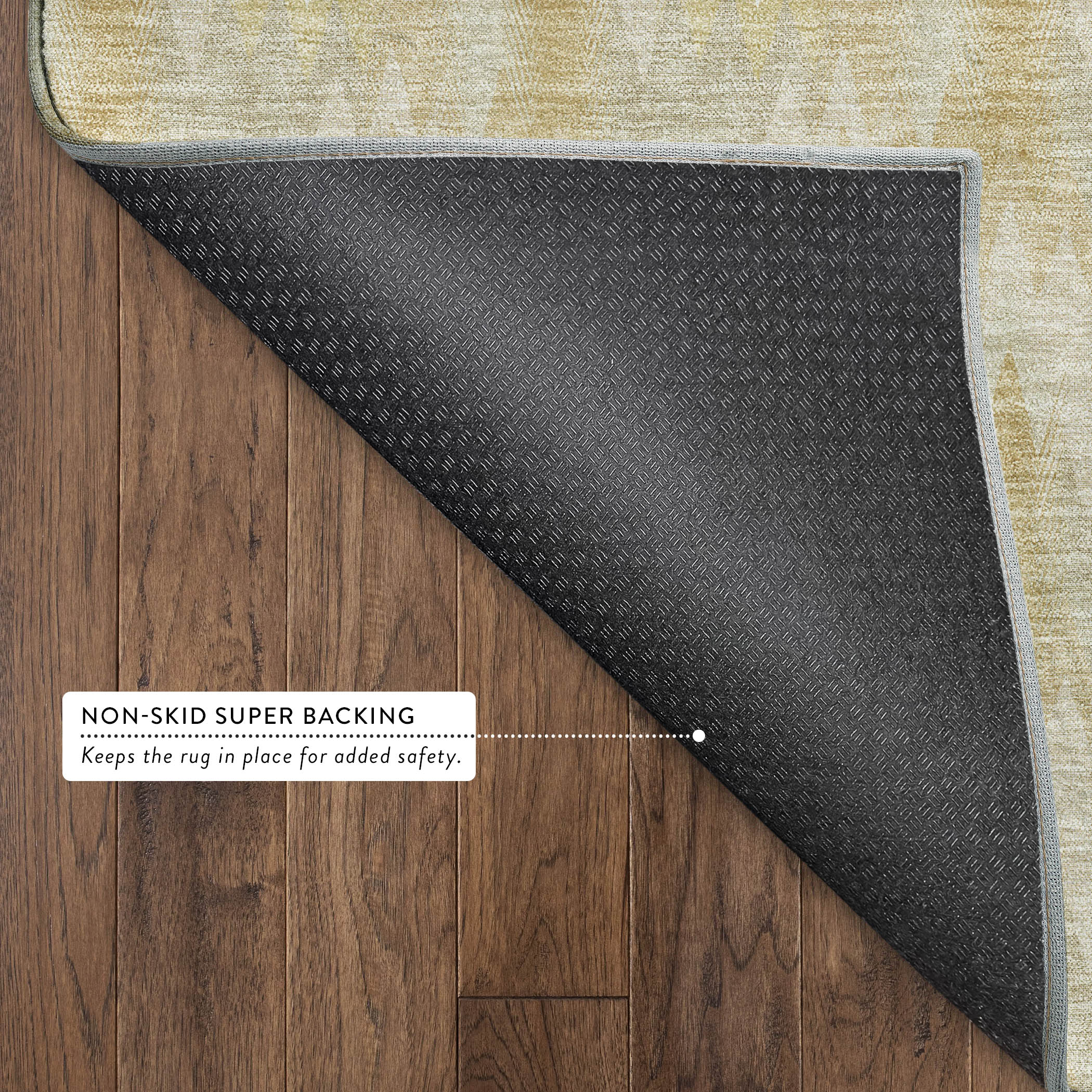 Dalyn Soft Essentials SE5 Gold Area Rug Back