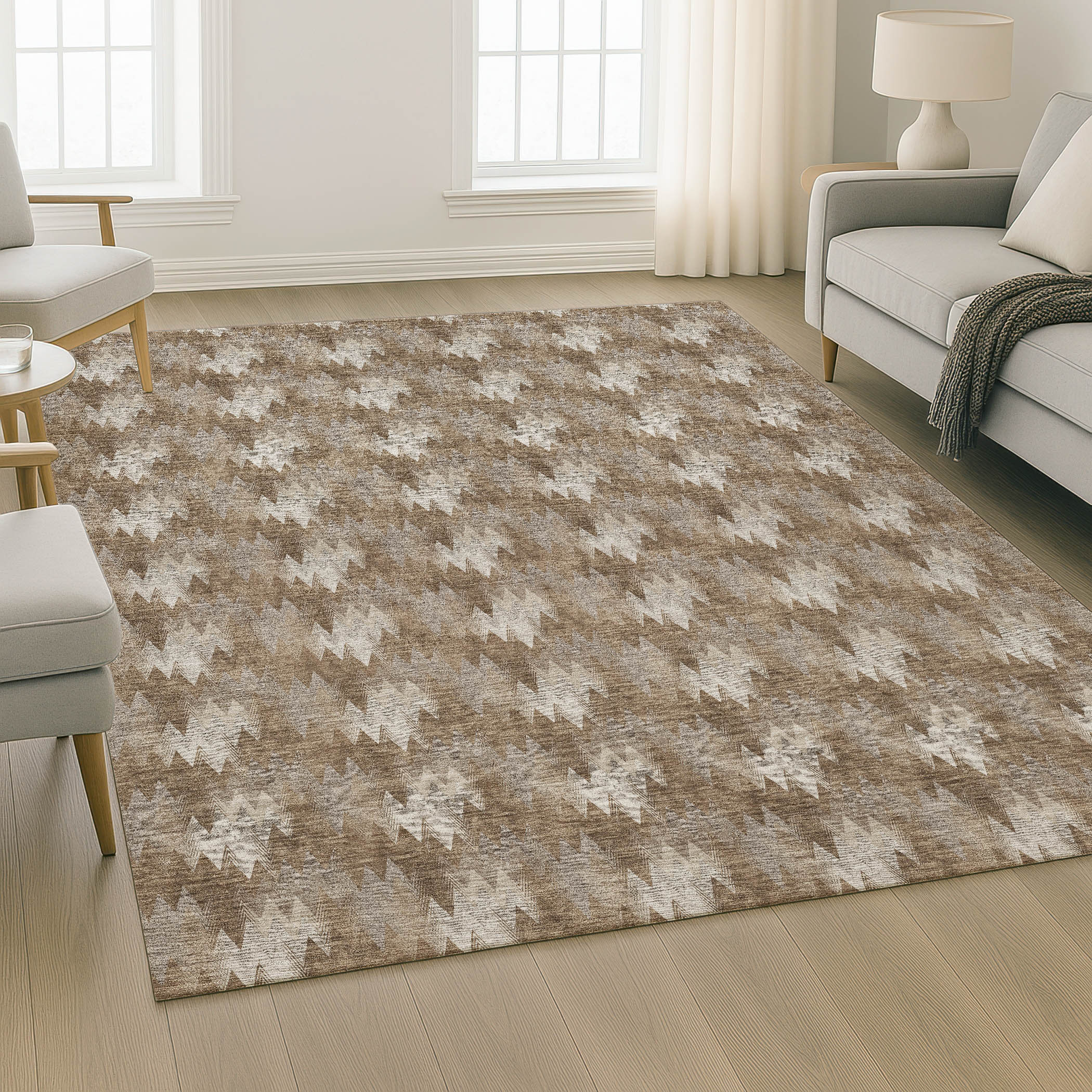 Dalyn Soft Essentials SE5 Mocha Area Rug Room Scene