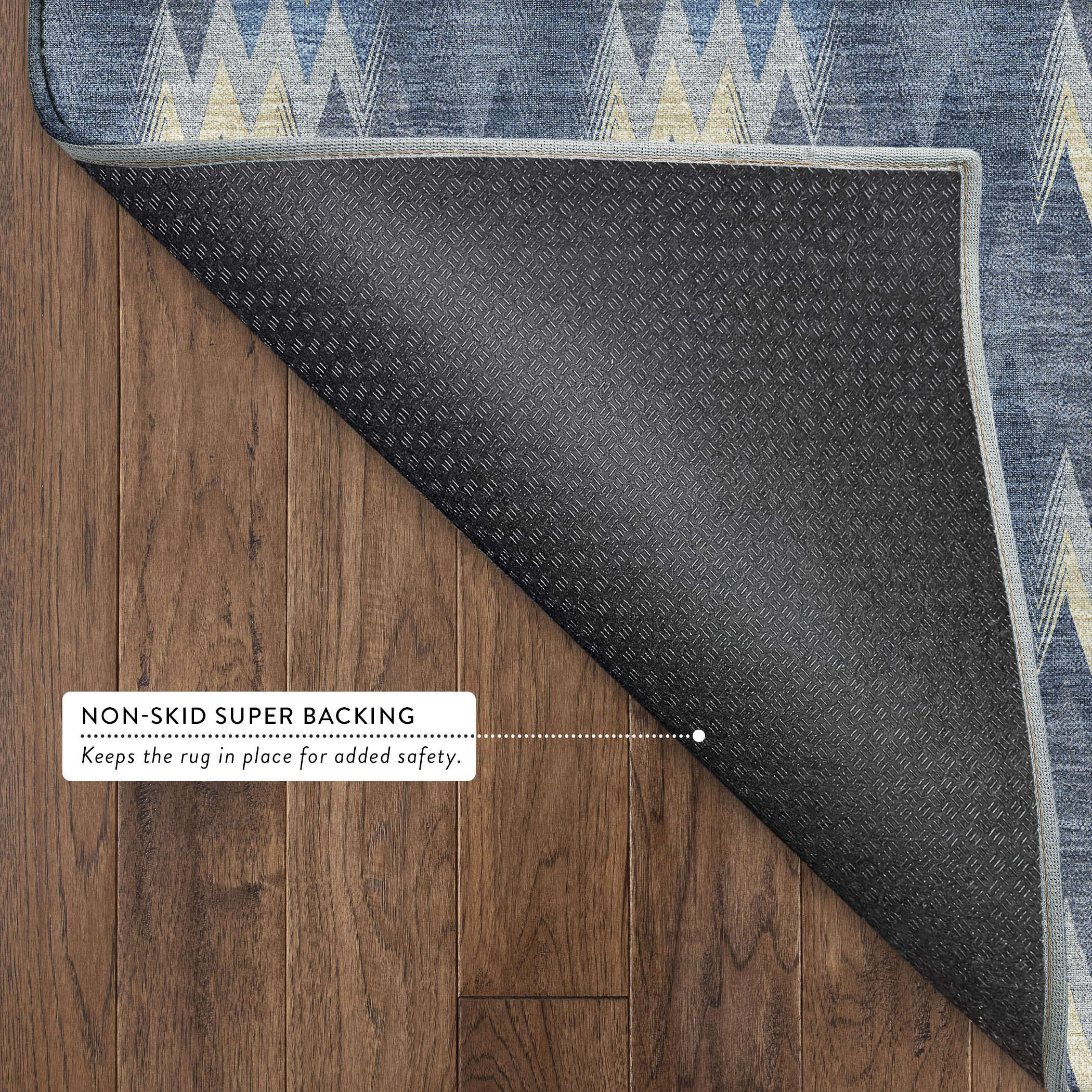 Dalyn Soft Essentials SE5 Navy Area Rug Back