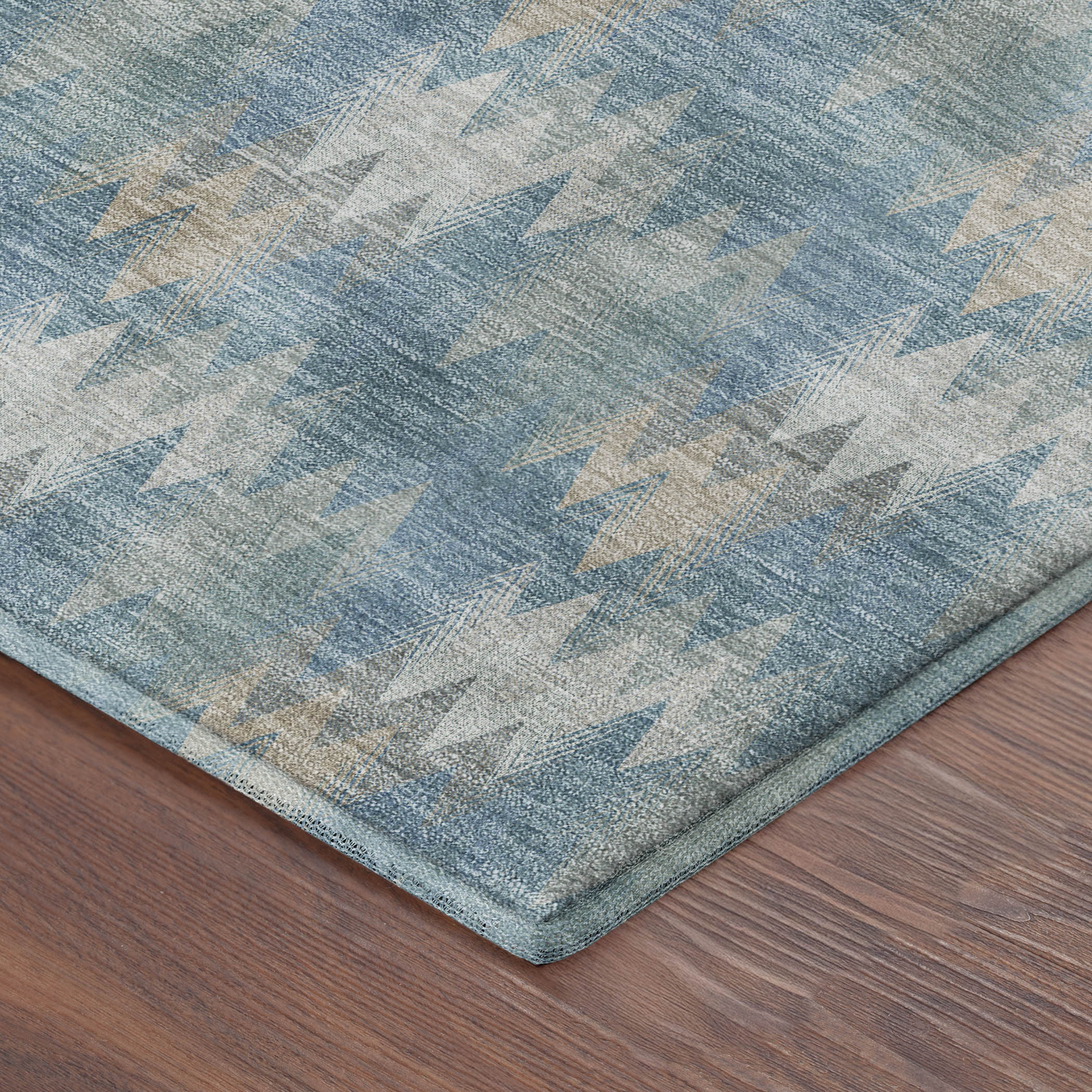 Dalyn Soft Essentials SE5 Teal Area Rug Corner