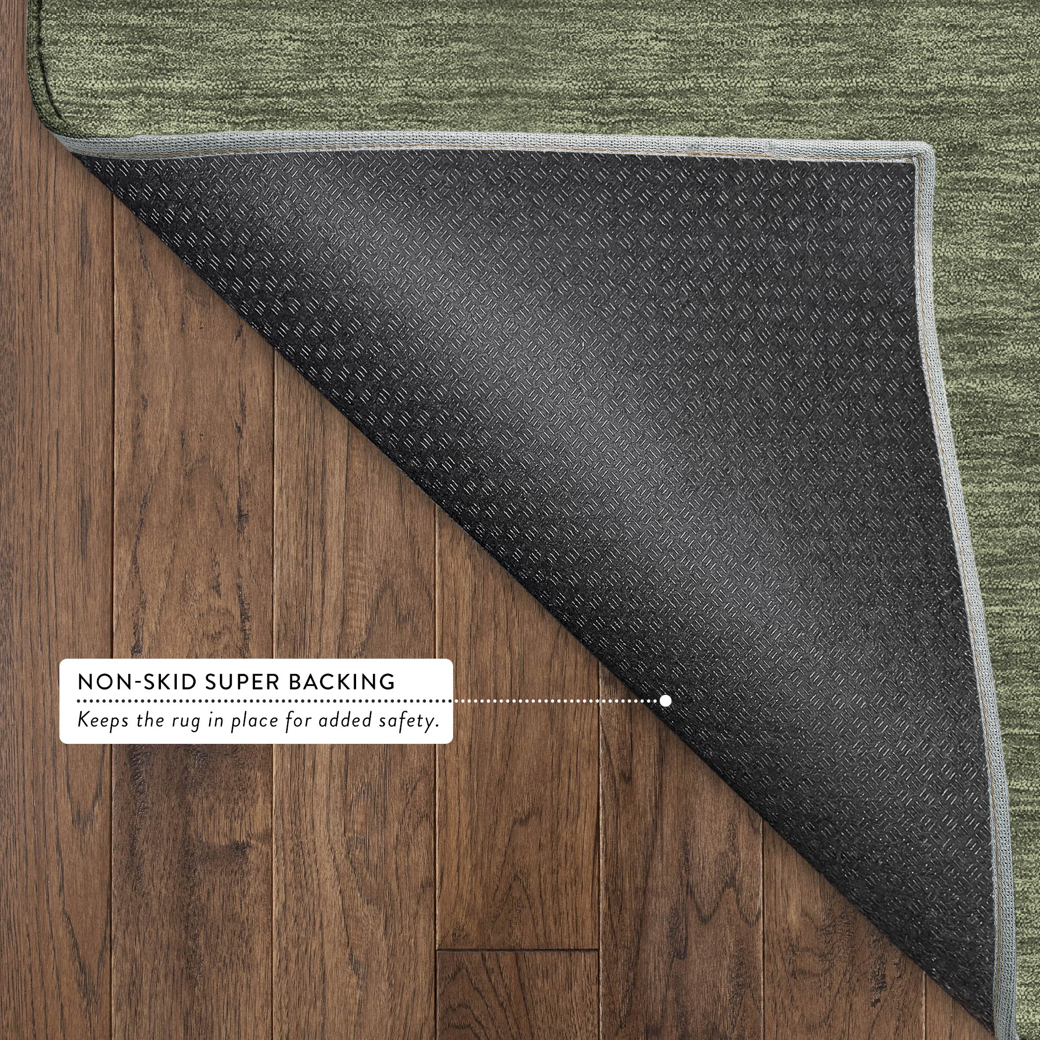 Dalyn Soft Essentials SE6 Olive Area Rug Back