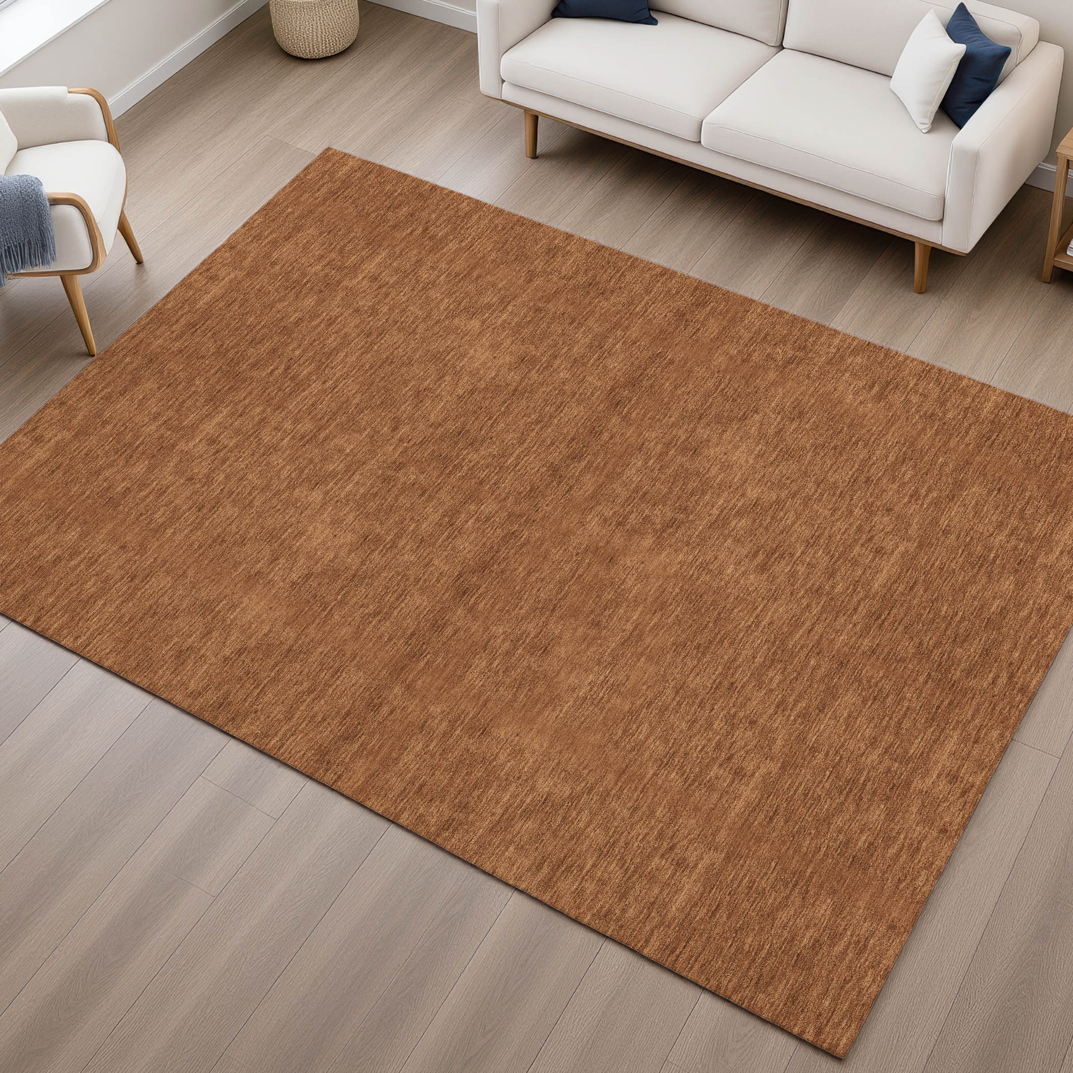 Dalyn Soft Essentials SE6 Paprika Area Rug Room Scene