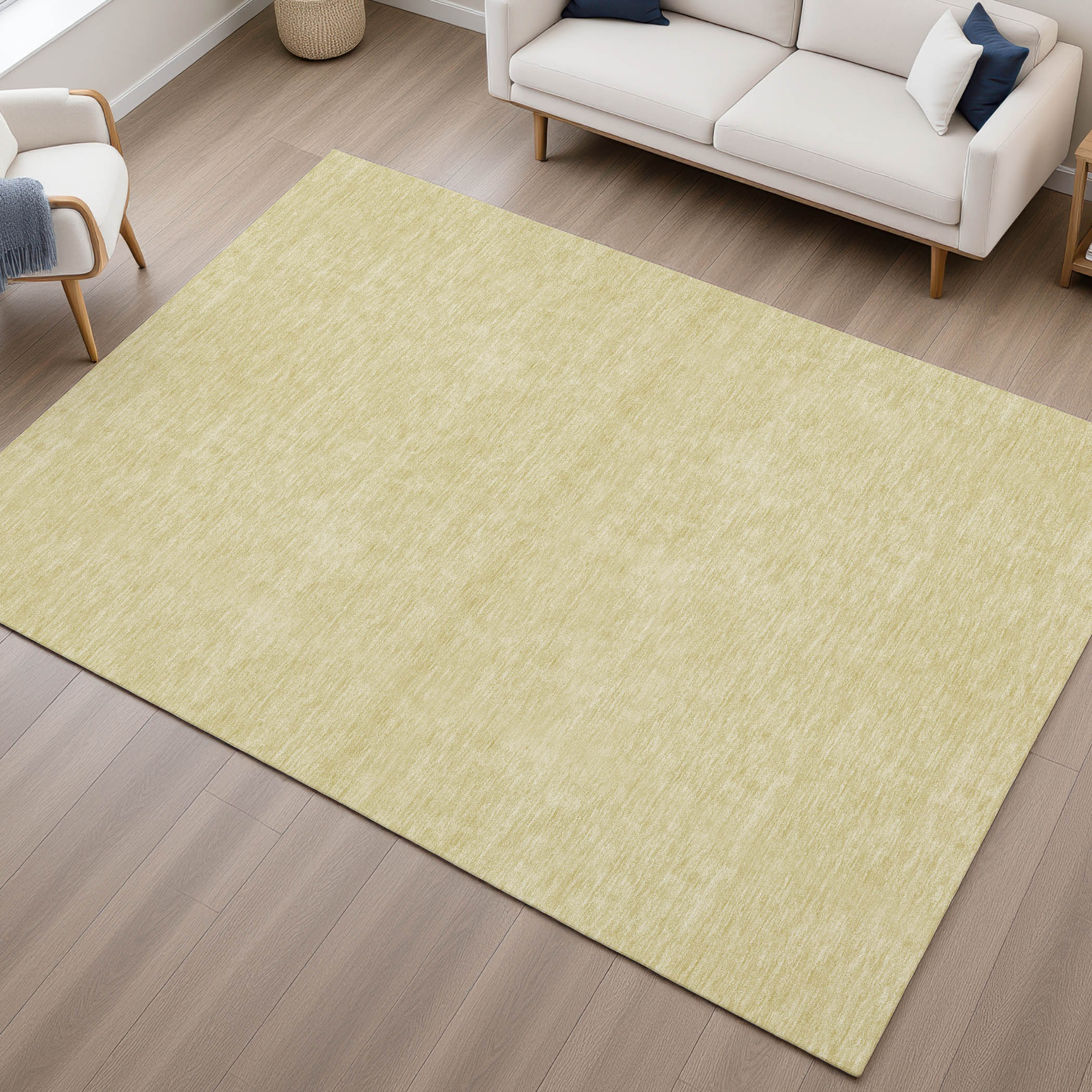 Dalyn Soft Essentials SE6 Wheat Area Rug Room Scene