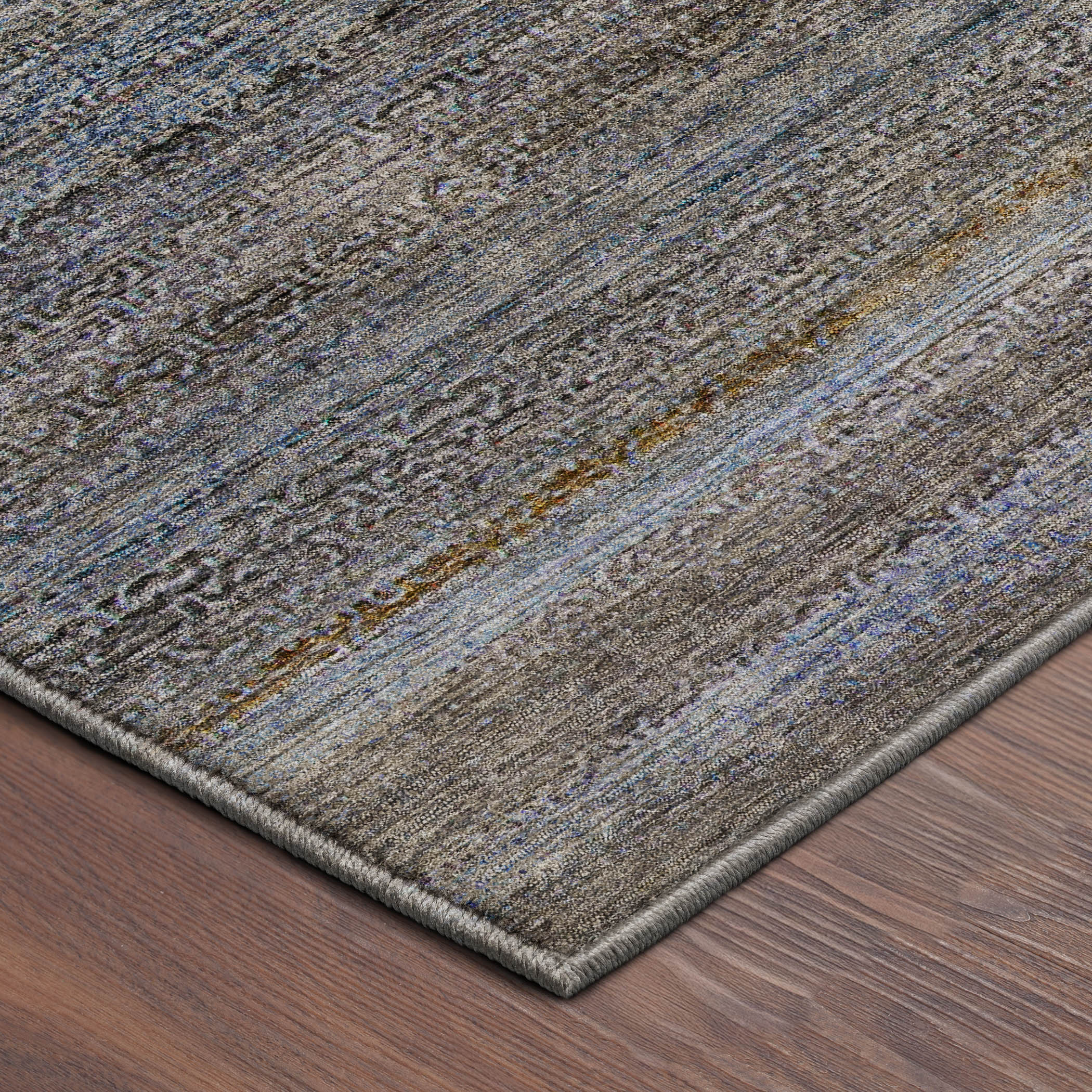 Dalyn Vico VC1 Blue Area Rug Corner