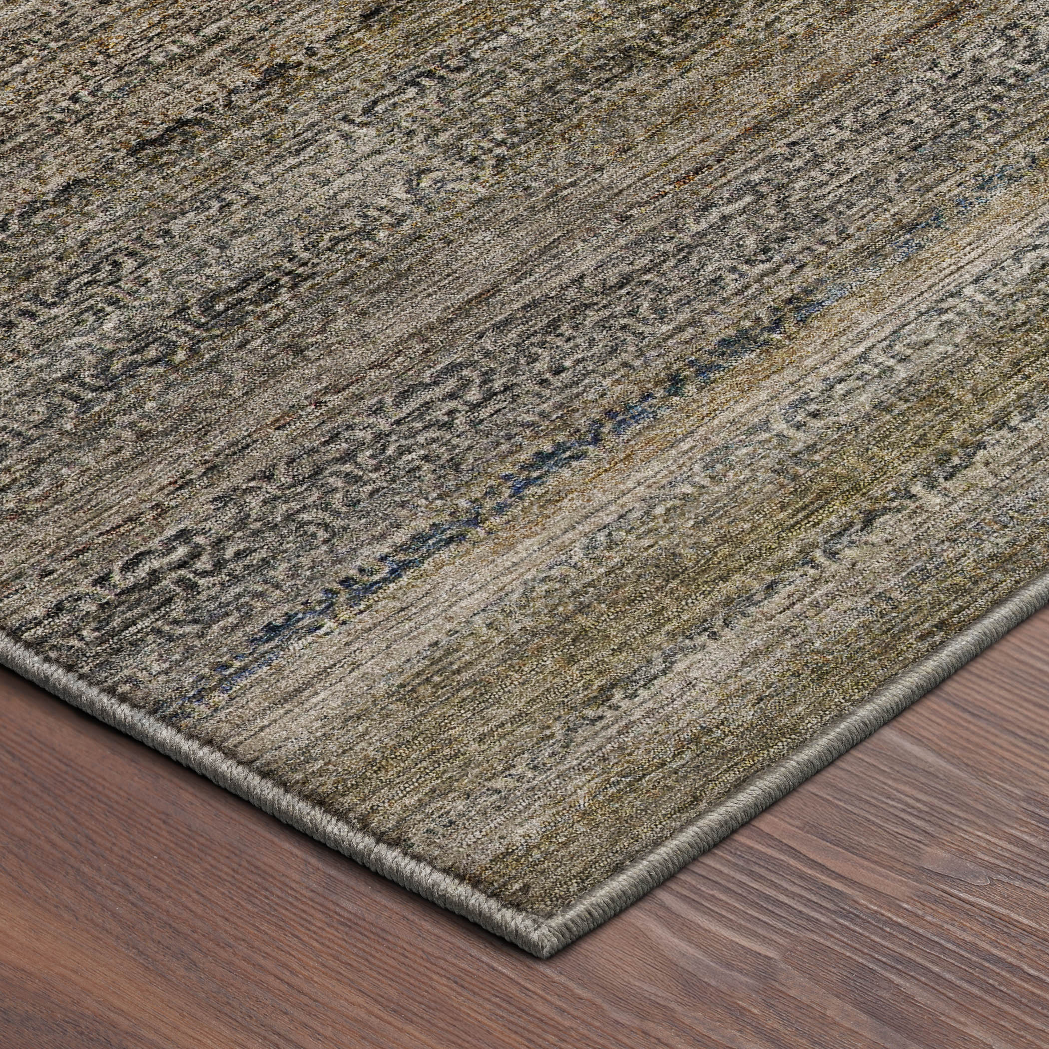 Dalyn Vico VC1 Taupe Area Rug Corner