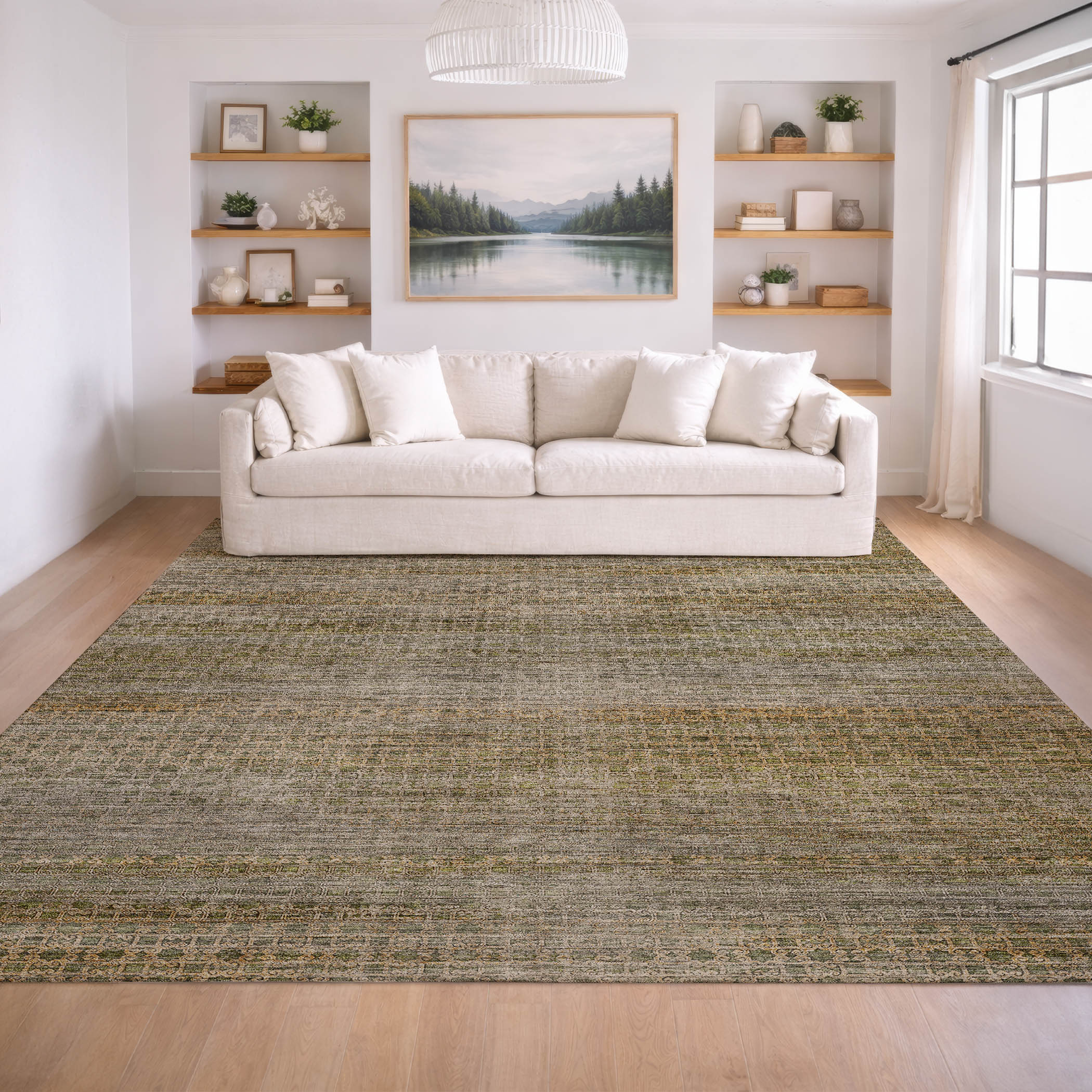 Dalyn Vico VC5 Fern Area Rug Room Scene
