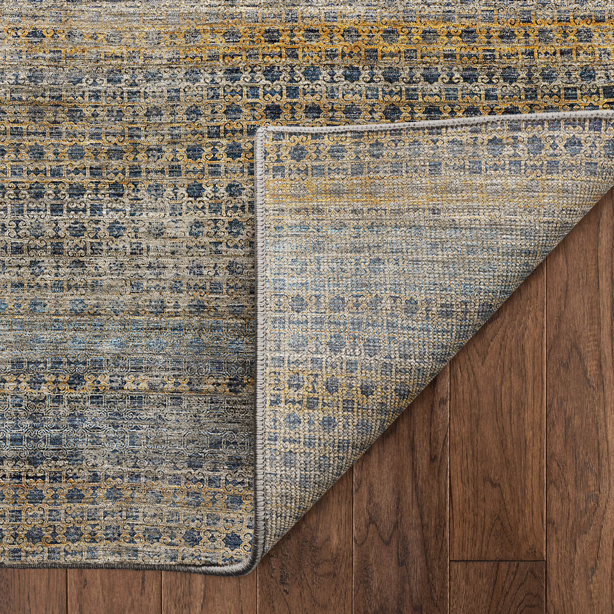 Dalyn Vico VC5 Navy Area Rug Back