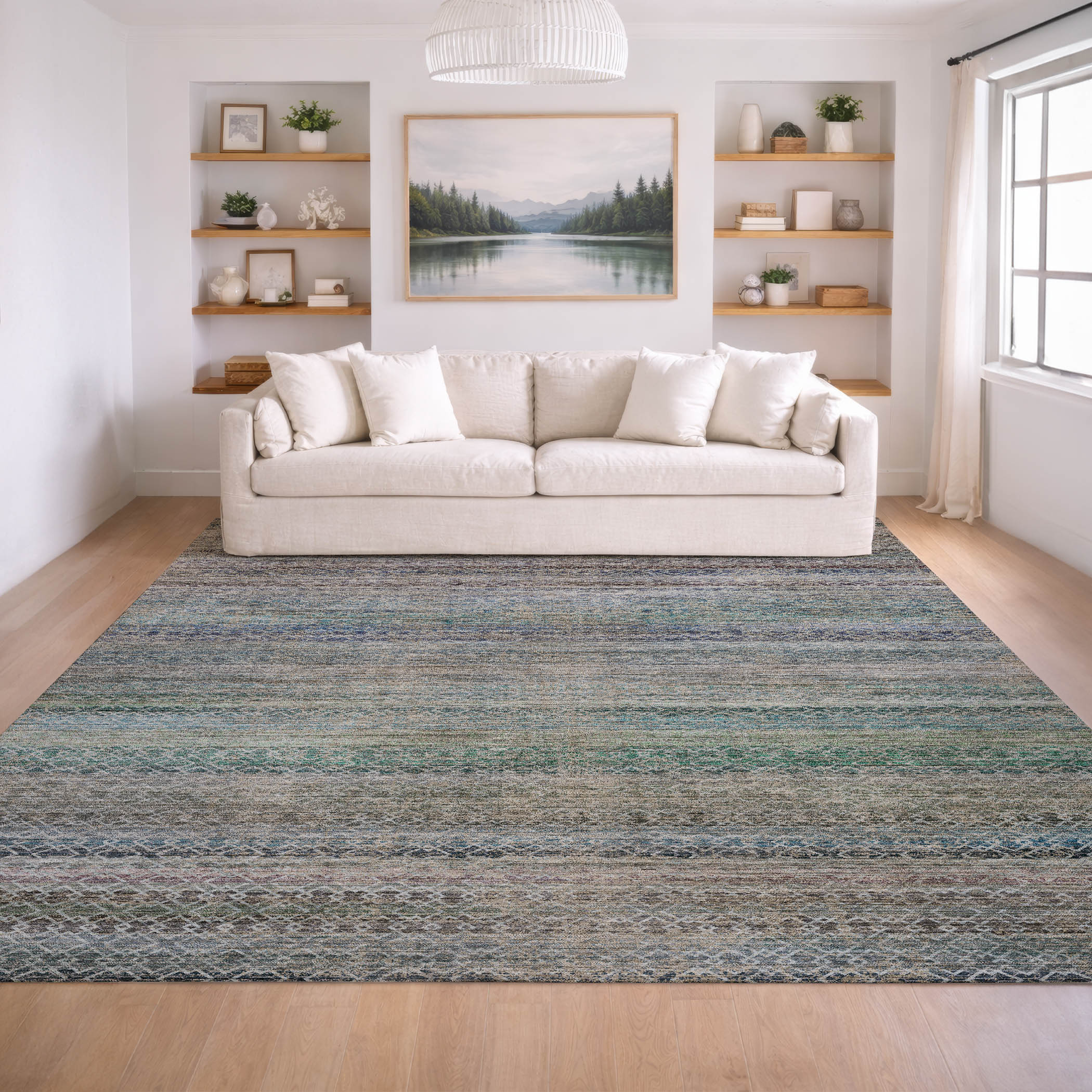 Dalyn Vico VC4 Sky Area Rug Room Scene
