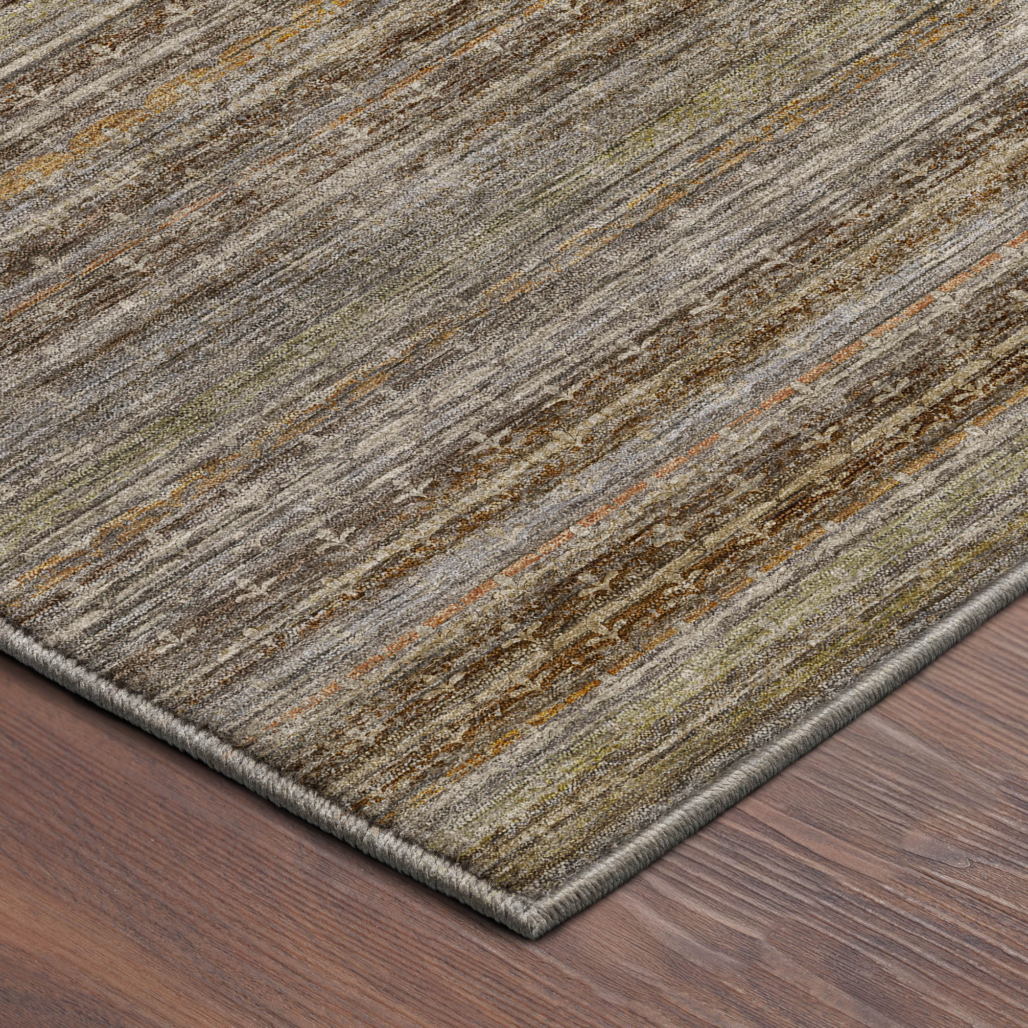 Dalyn Vico VC6 Chocolate Area Rug Corner