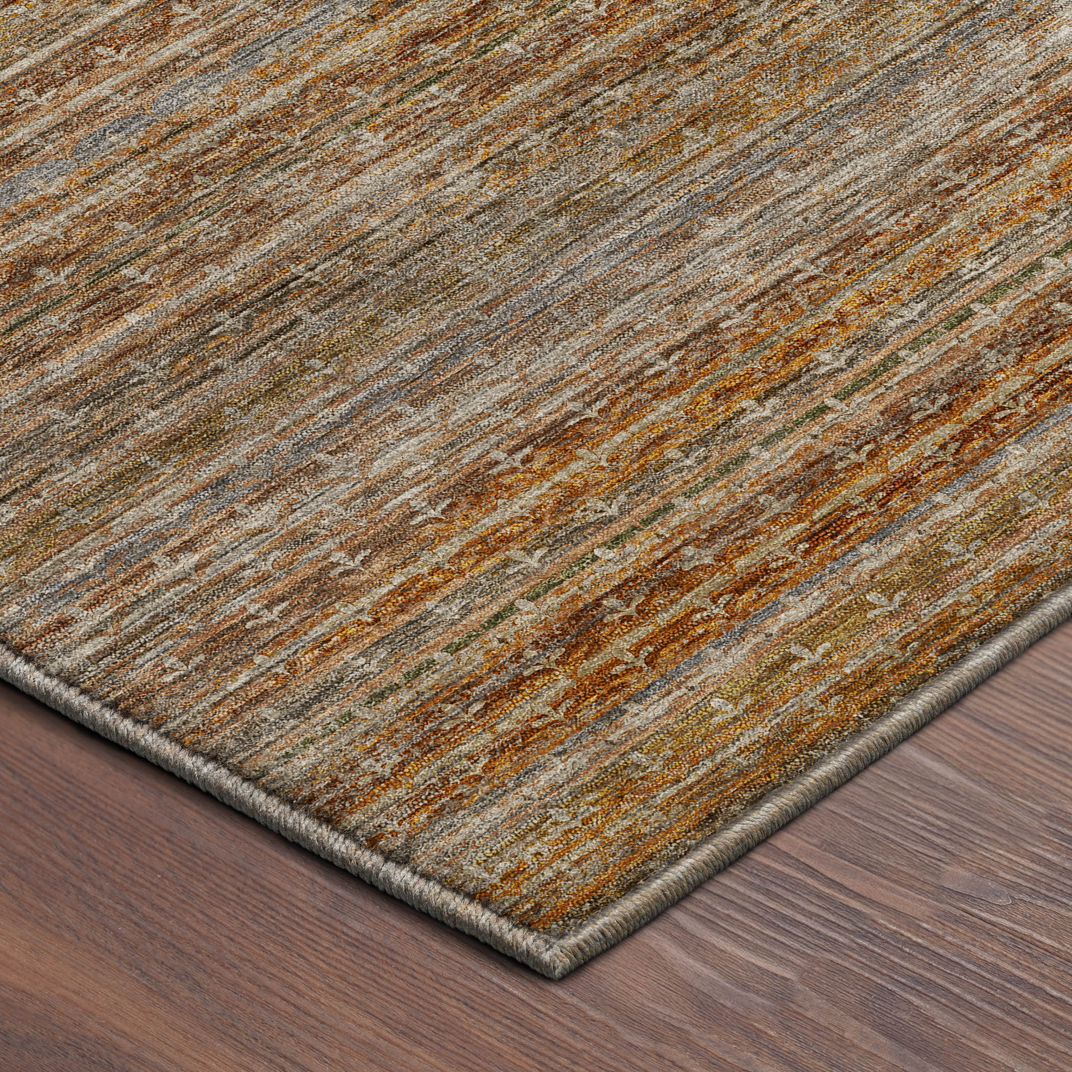 Dalyn Vico VC6 Paprika Area Rug Corner