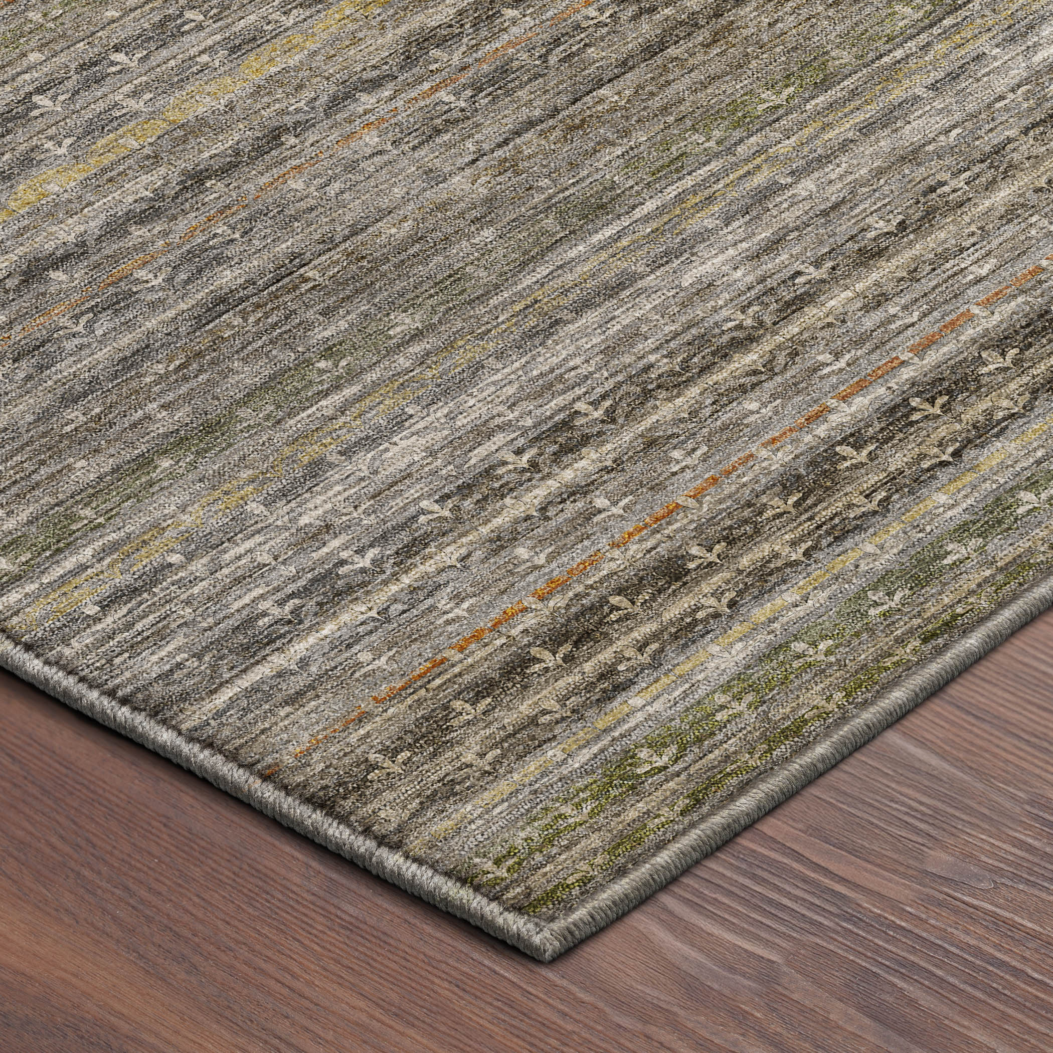Dalyn Vico VC6 Gray Area Rug Corner