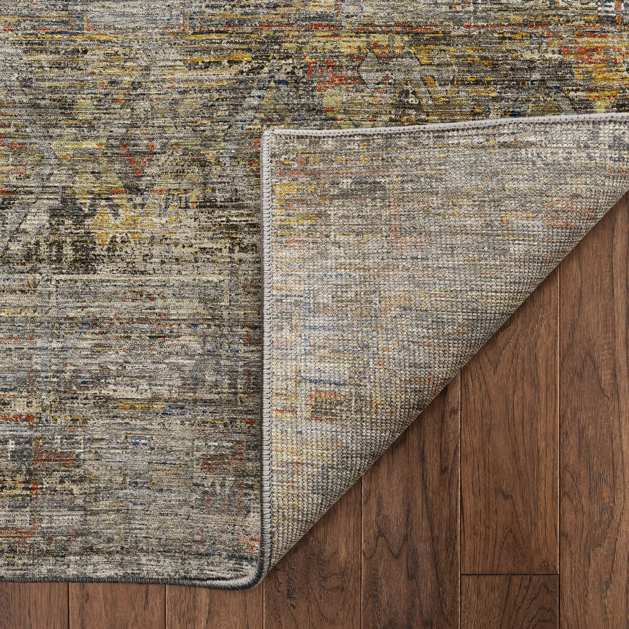 Dalyn Vico VC7 Gray Area Rug Back