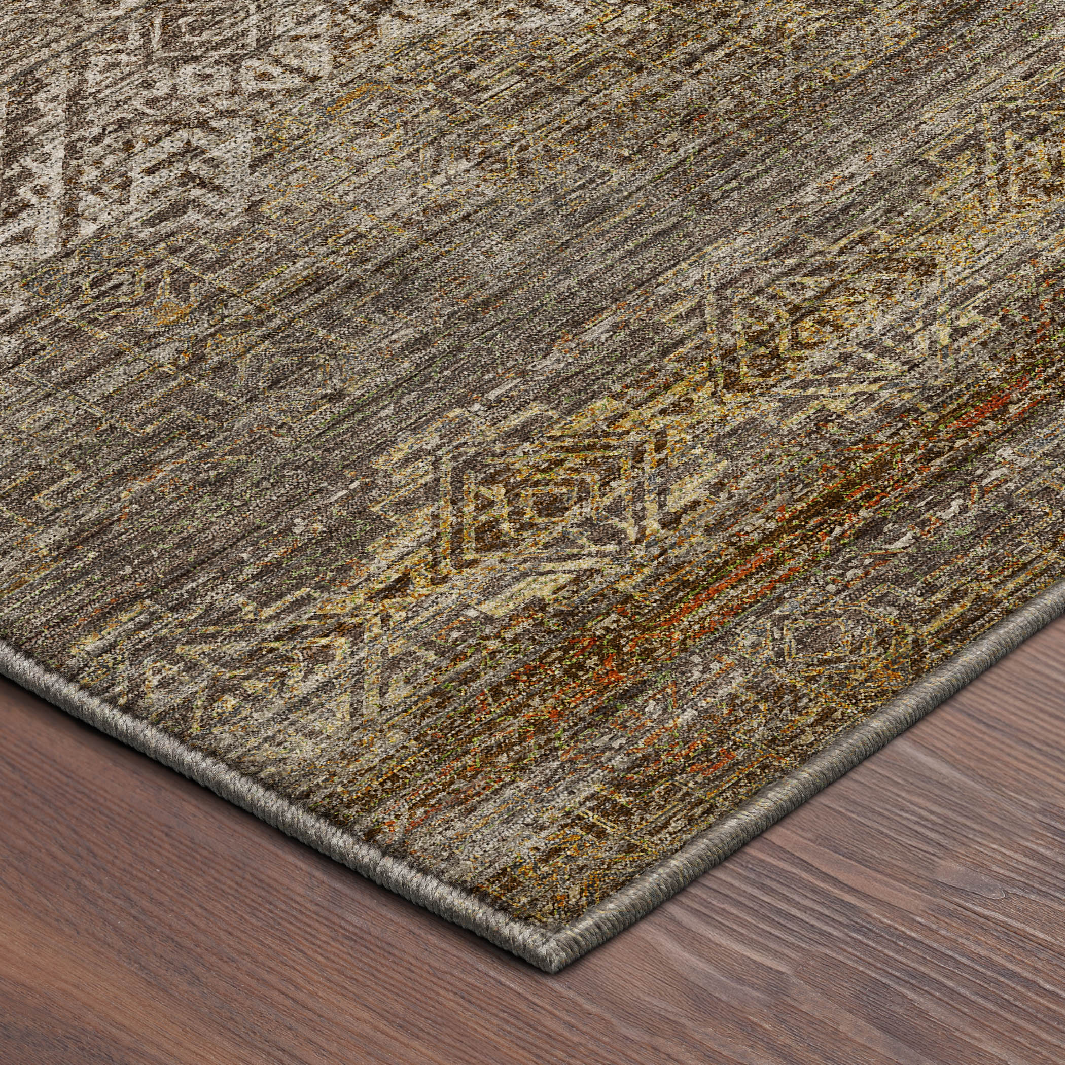 Dalyn Vico VC8 Taupe Area Rug Corner