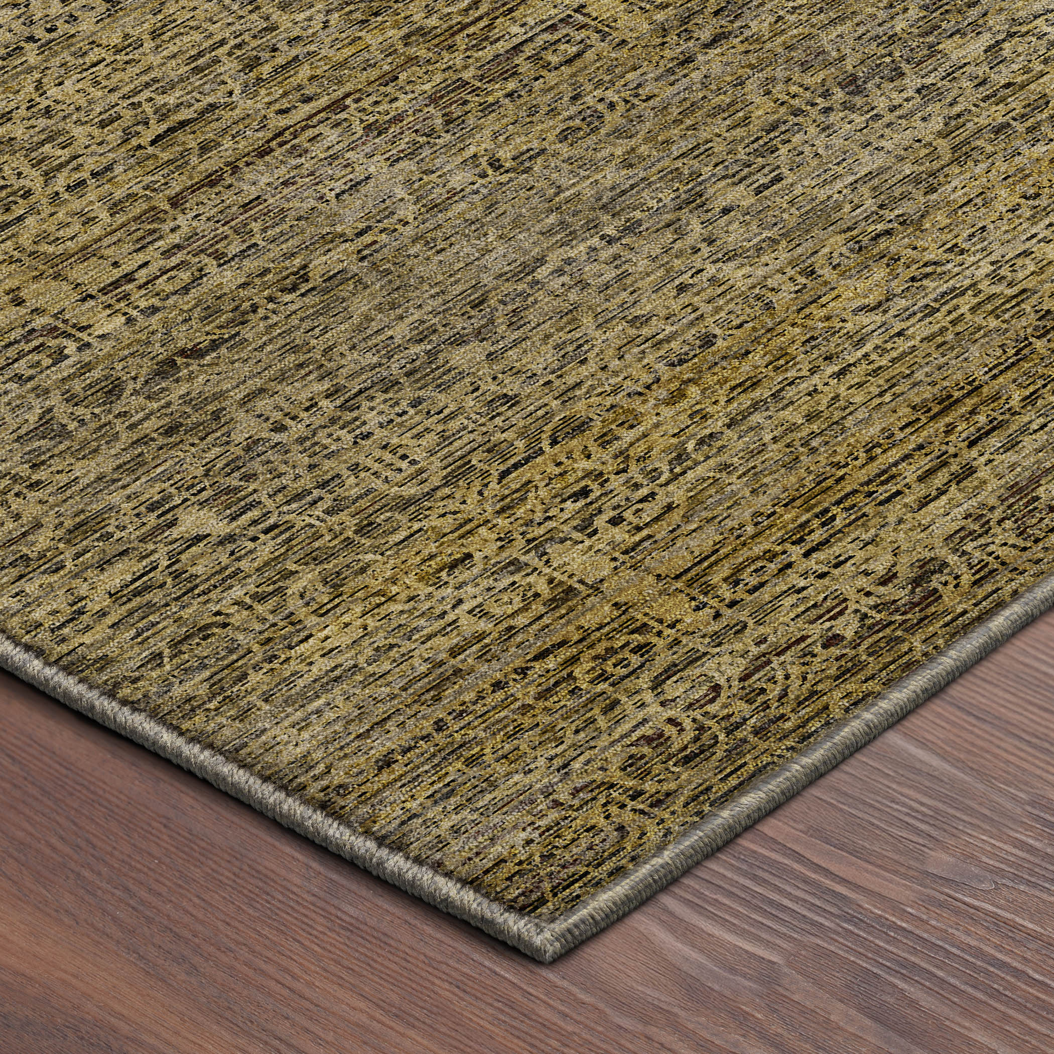 Dalyn Vico VC9 Gold Area Rug Corner