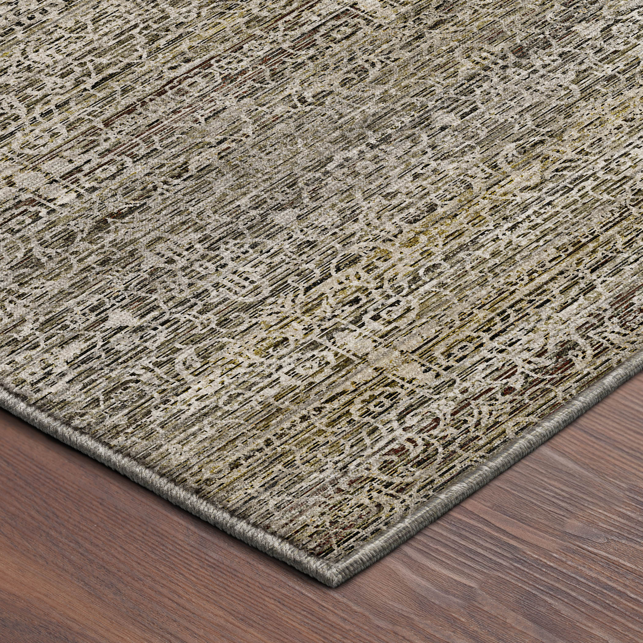 Dalyn Vico VC9 Khaki Area Rug Corner