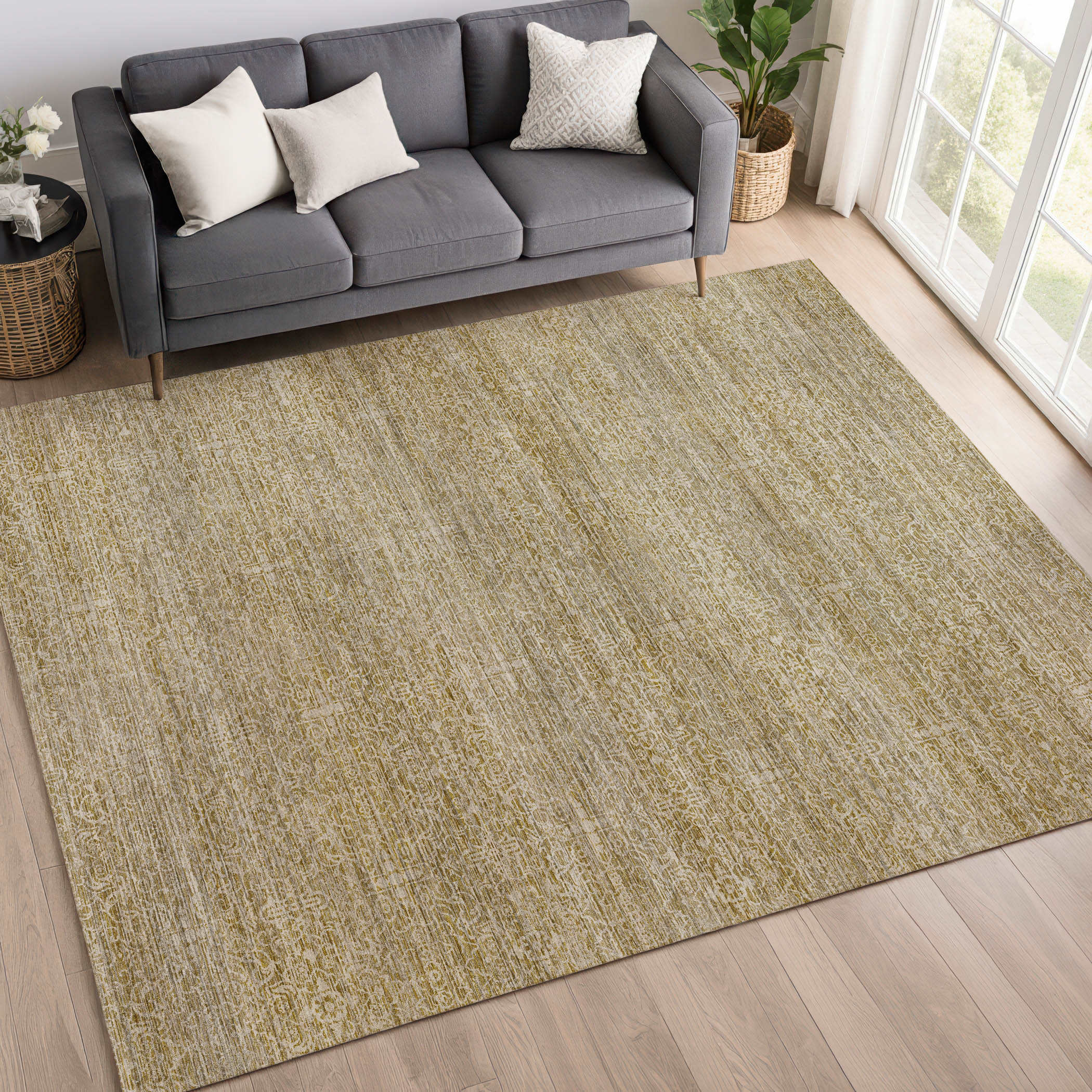 Dalyn Vico VC9 Linen Area Rug Room Scene