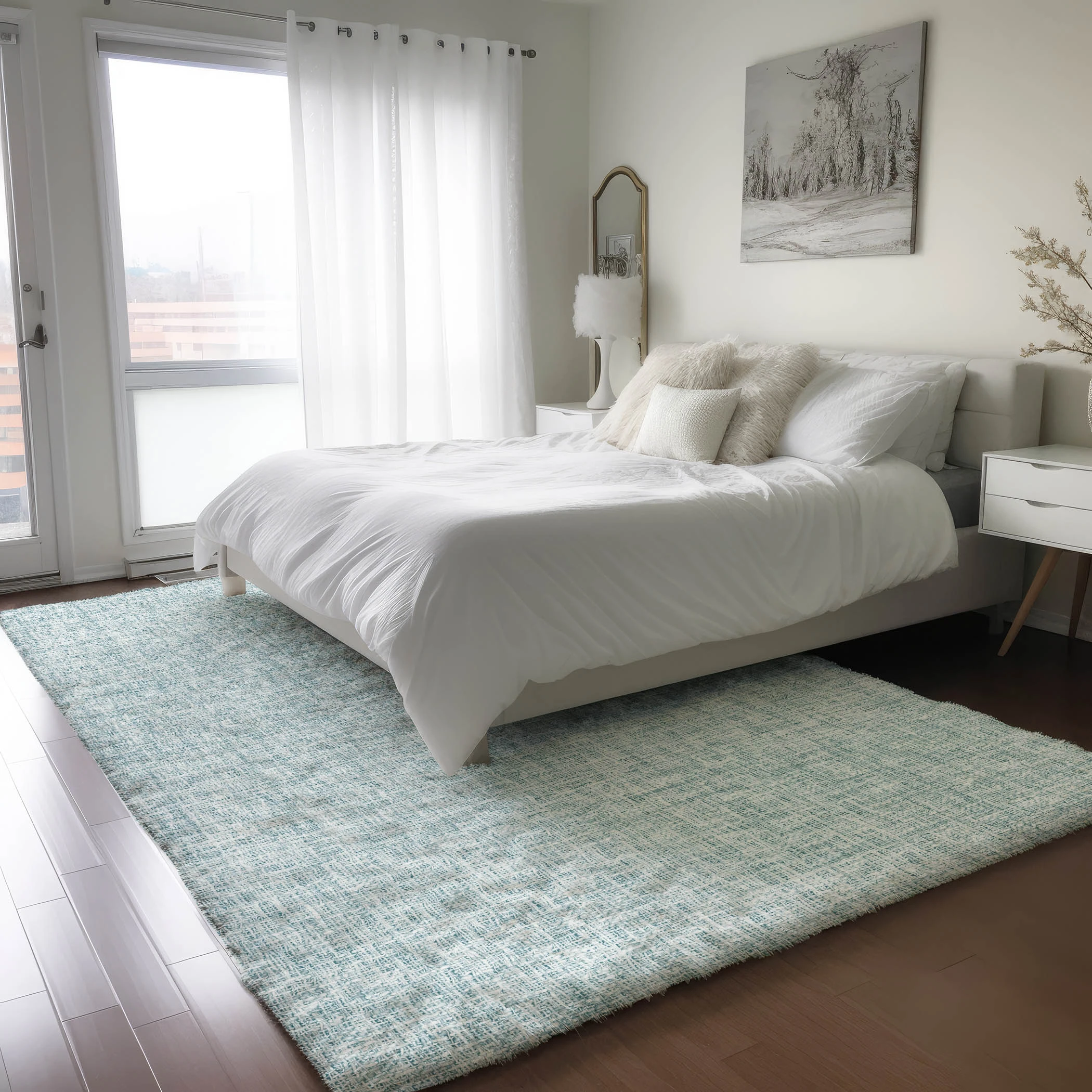 Dalyn Voyage VY1 Sky Area Rug Room Scene
