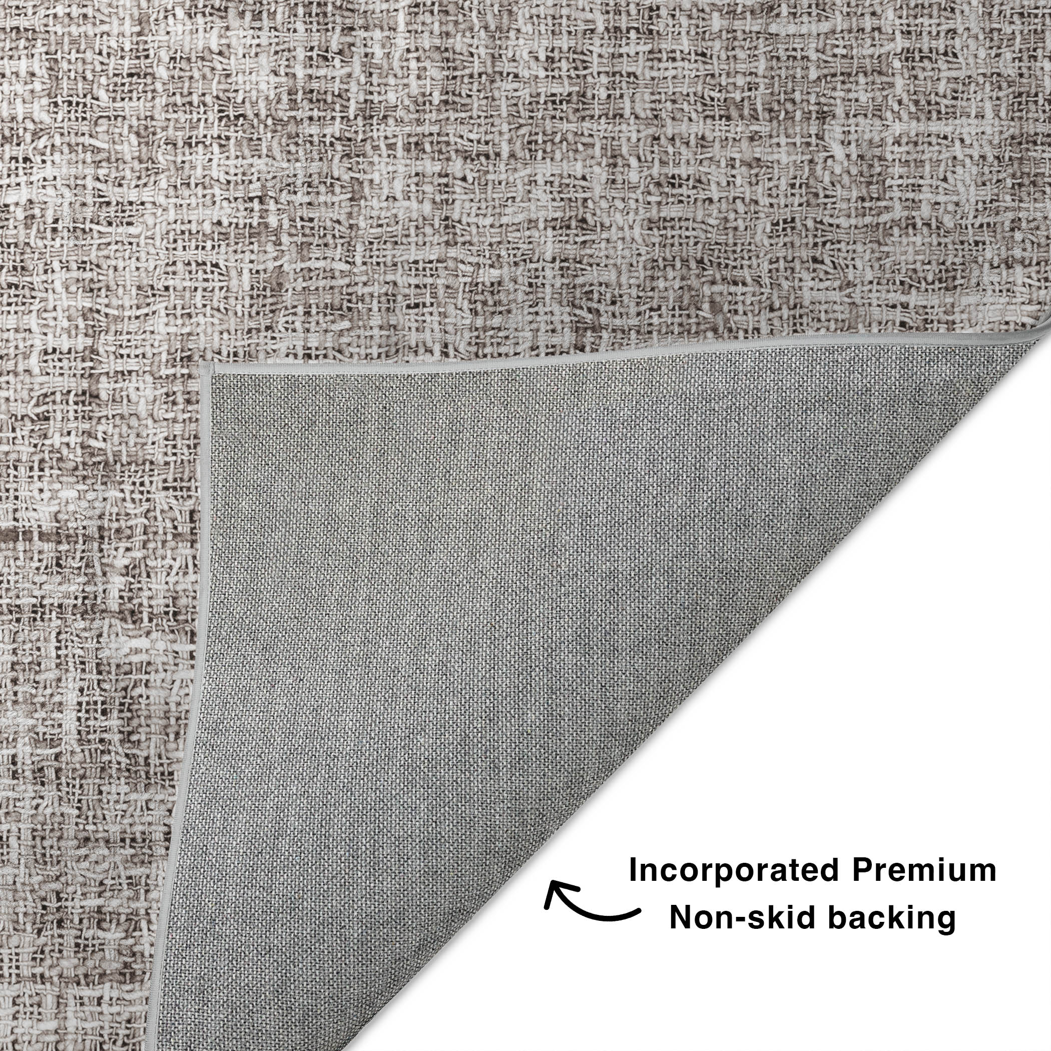 Dalyn Voyage VY1 Taupe Area Rug Back