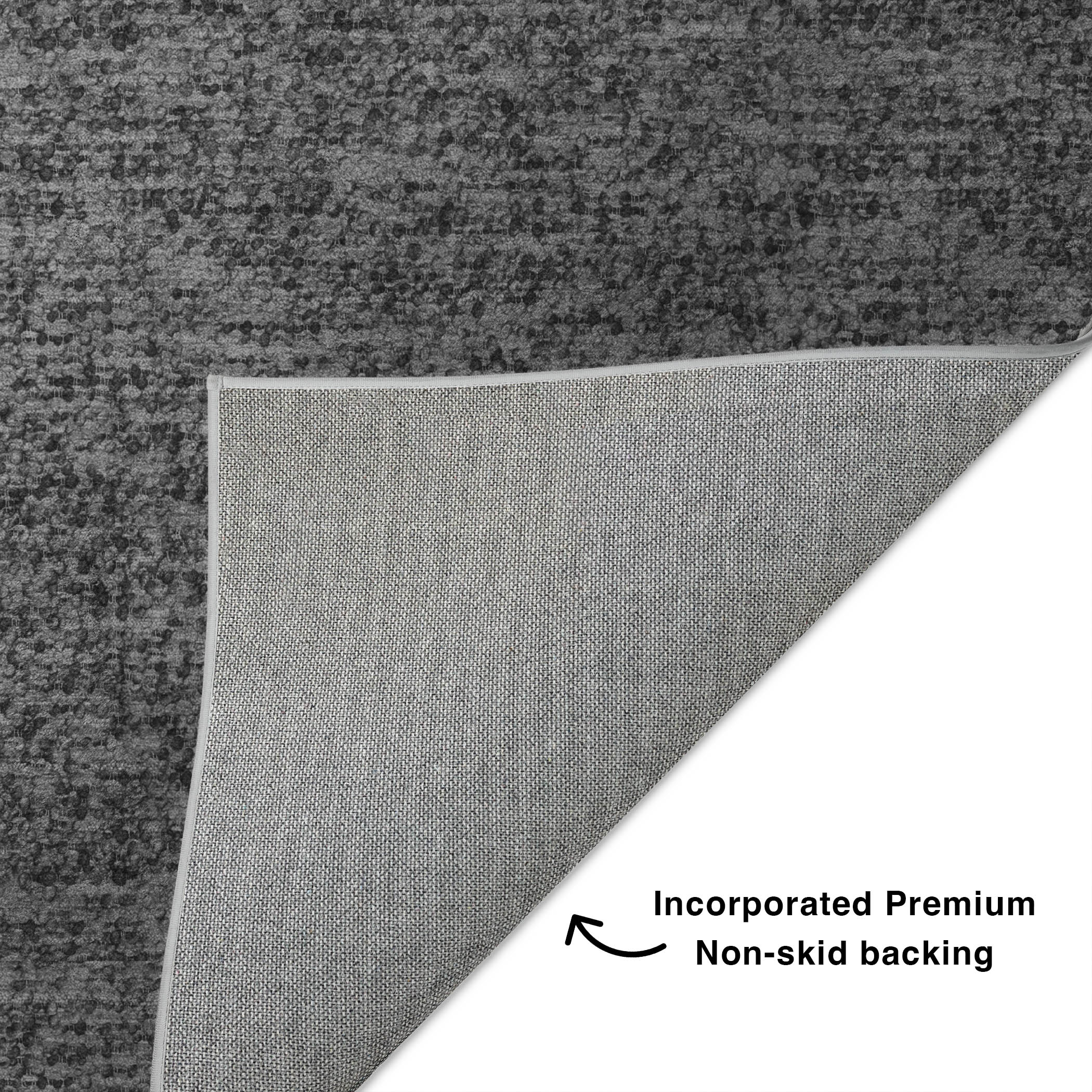 Dalyn Voyage VY2 Charcoal Area Rug Back