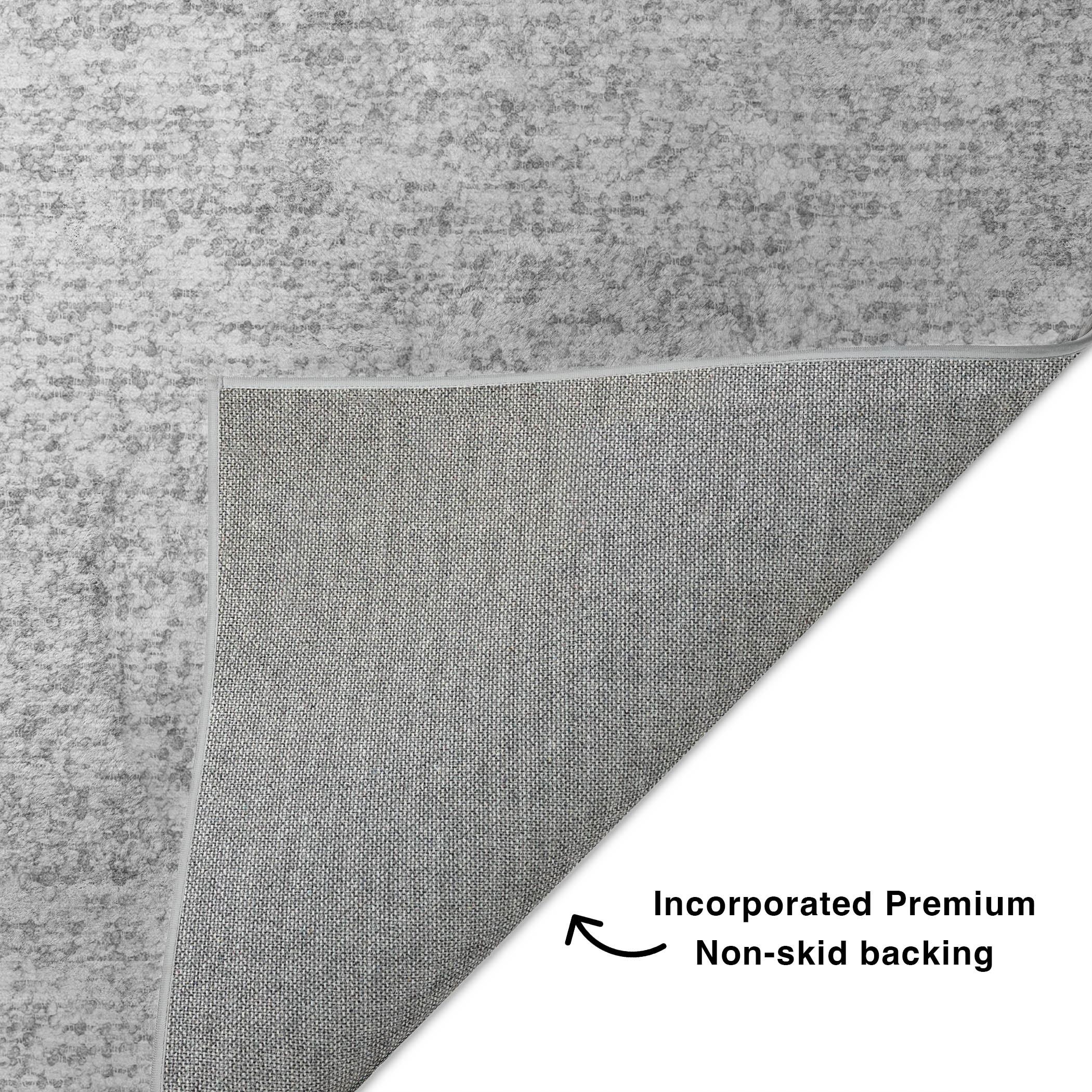 Dalyn Voyage VY2 Silver Area Rug Back