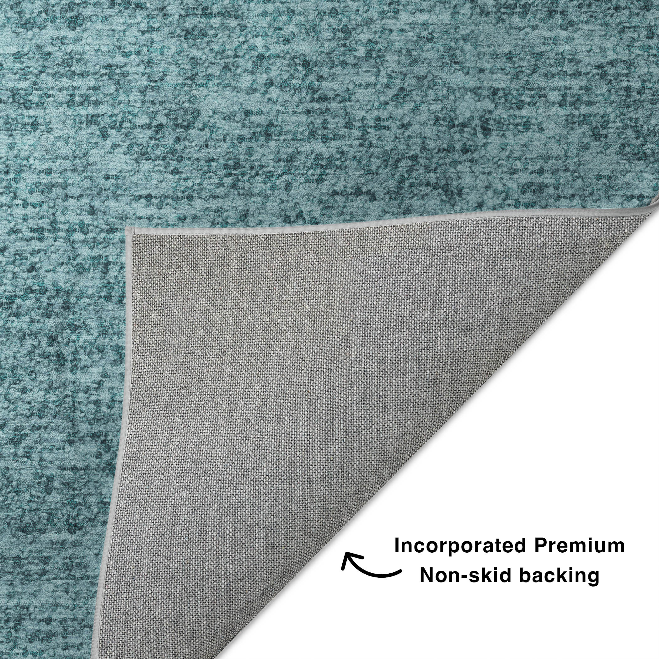 Dalyn Voyage VY2 Teal Area Rug Back