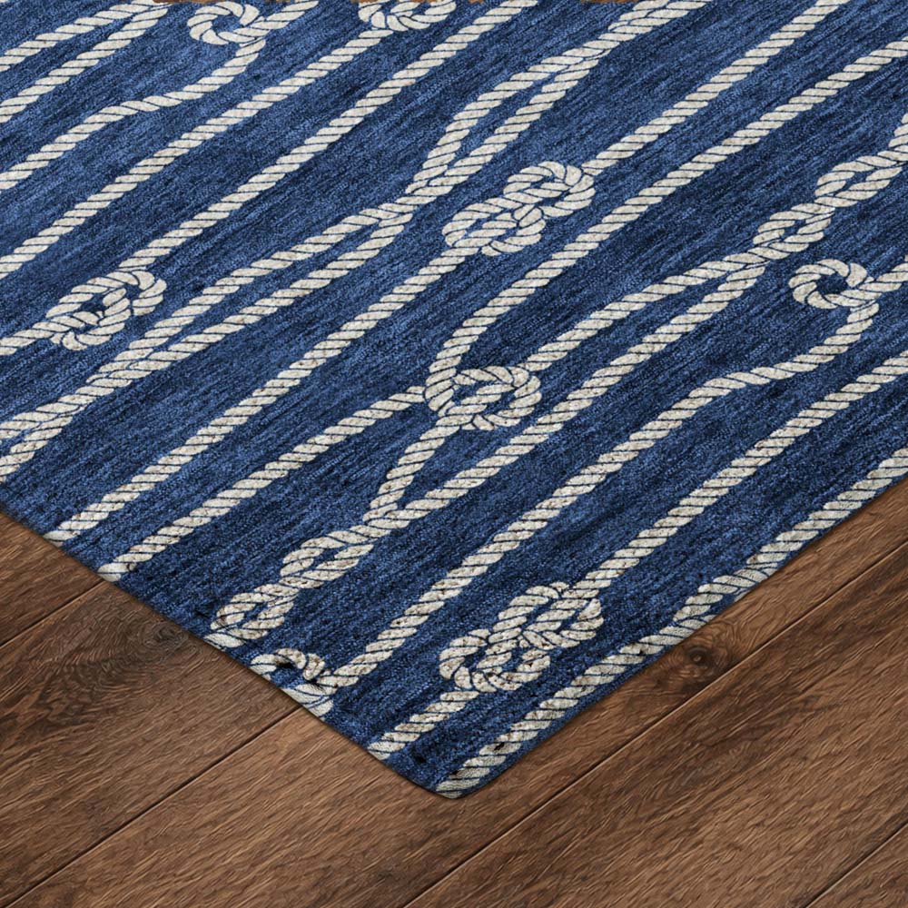 Nubrisa Oceanside 5078 Navy Area Rug Corner