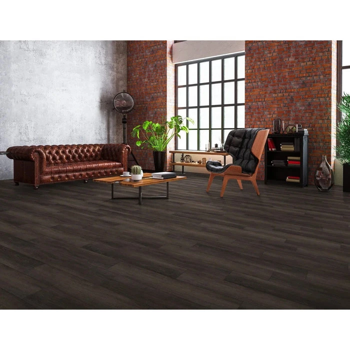 JJ Haines City Wide Chestnut 7" X 48" Luxury Vinyl Plank Room Scene