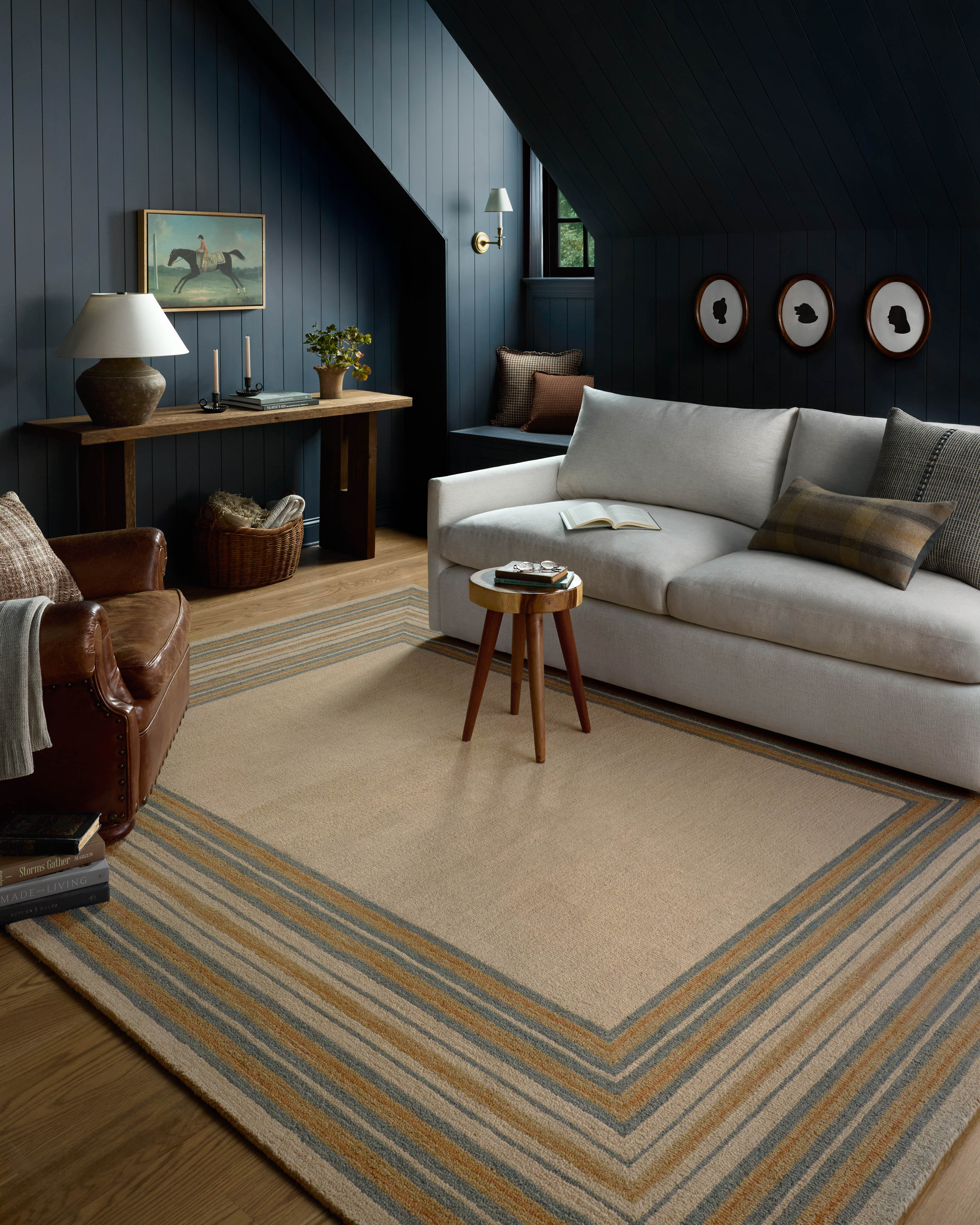 Alfie ALF-05 Natural Multi Area Rug Room Scene - Chris Loves Julia x Loloi
