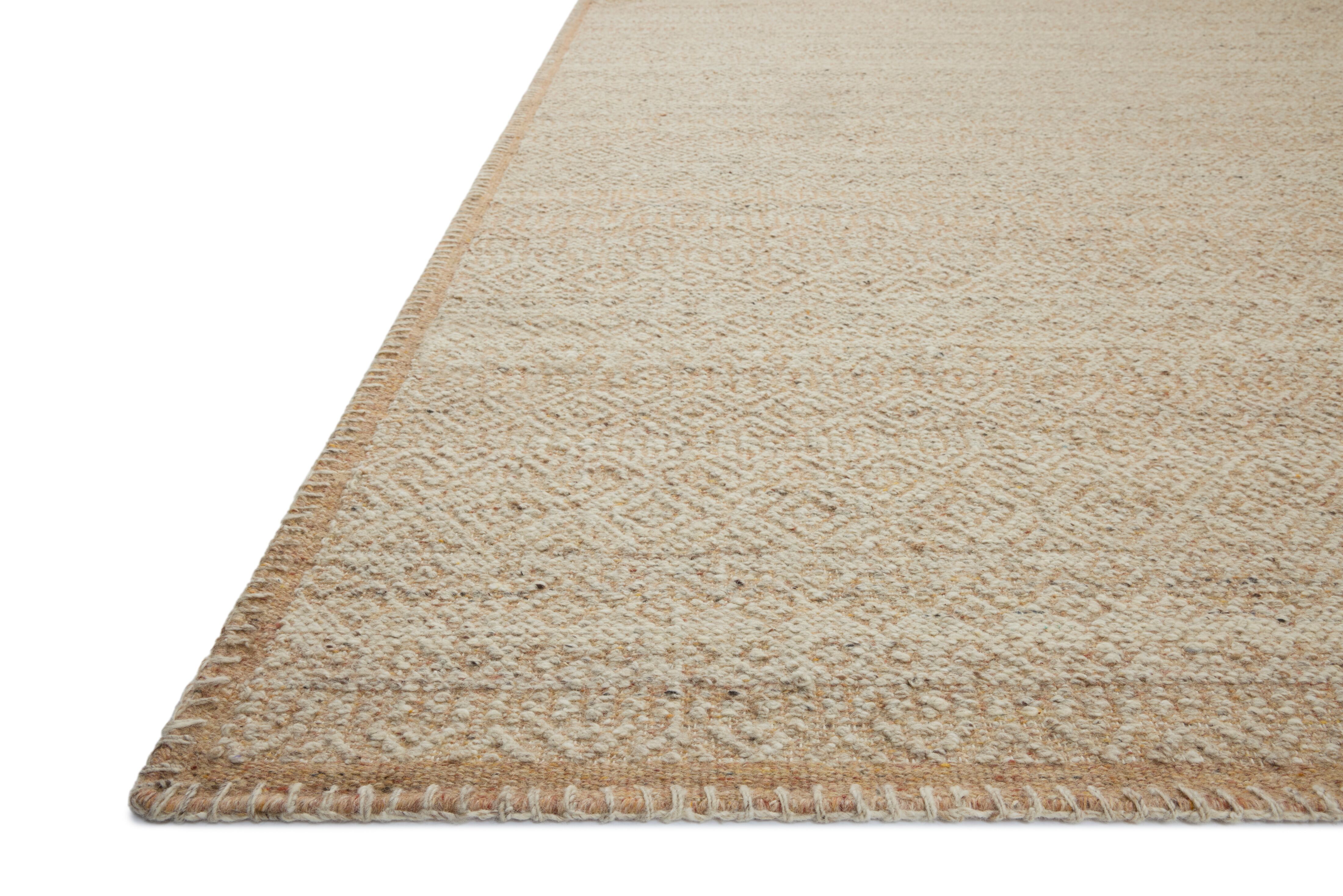Bowie BOE-02 Pebble Clay Area Rug Corner - Amber Lewis x Loloi