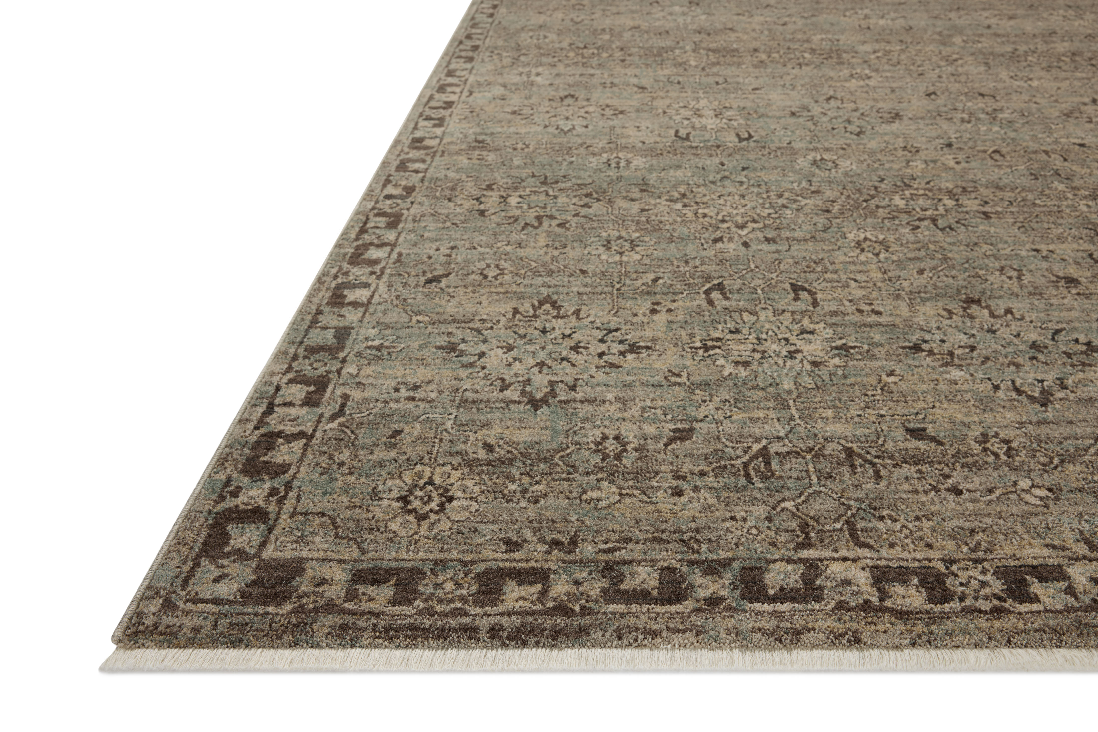 Loloi Briar BRR-06 Mist Granite Area Rug Corner