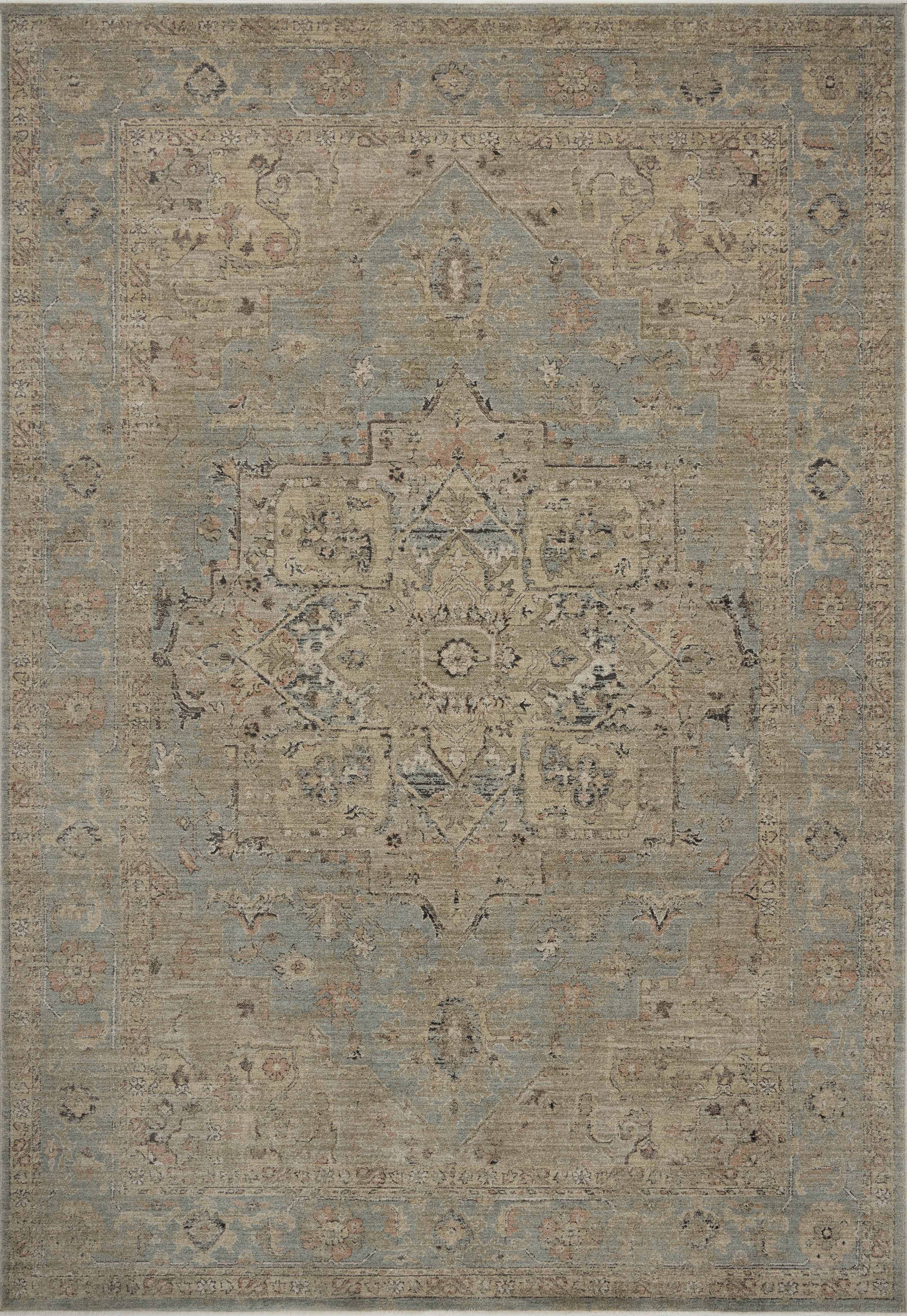 Loloi Briar BRR-01 Sky Moss Area Rug