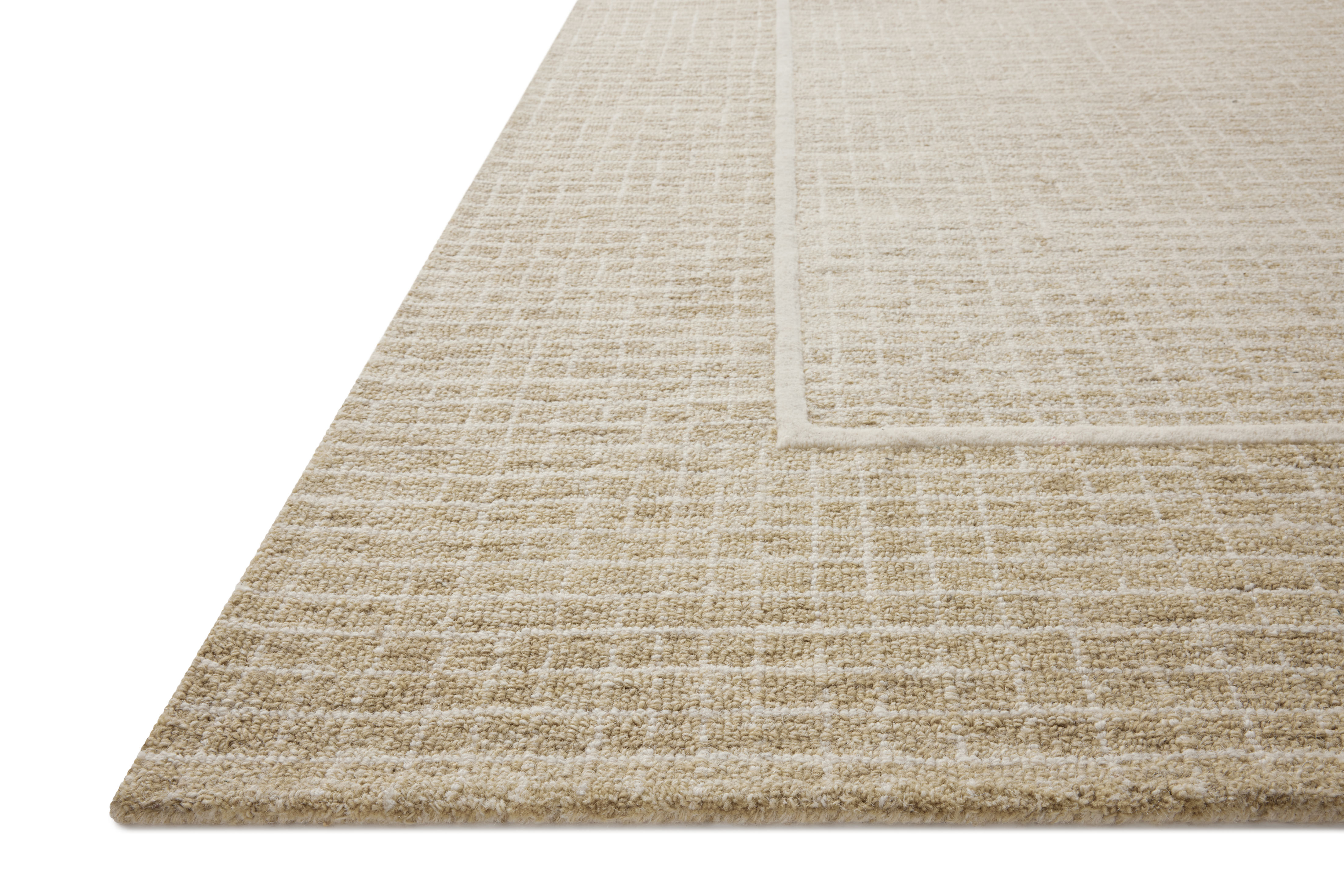 Briggs BRG-01 Wheat Ivory Area Rug Corner - Chris Loves Julia x Loloi